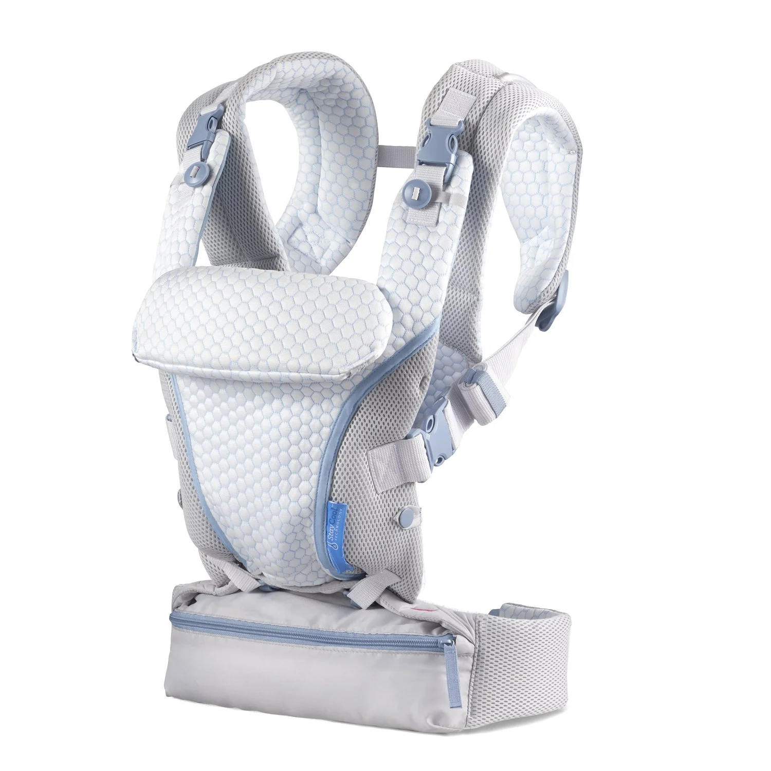 Infantino StayCool 4-in-1 Temperature Conditioned Ergonomic Baby Carrier, 8-40lb, White