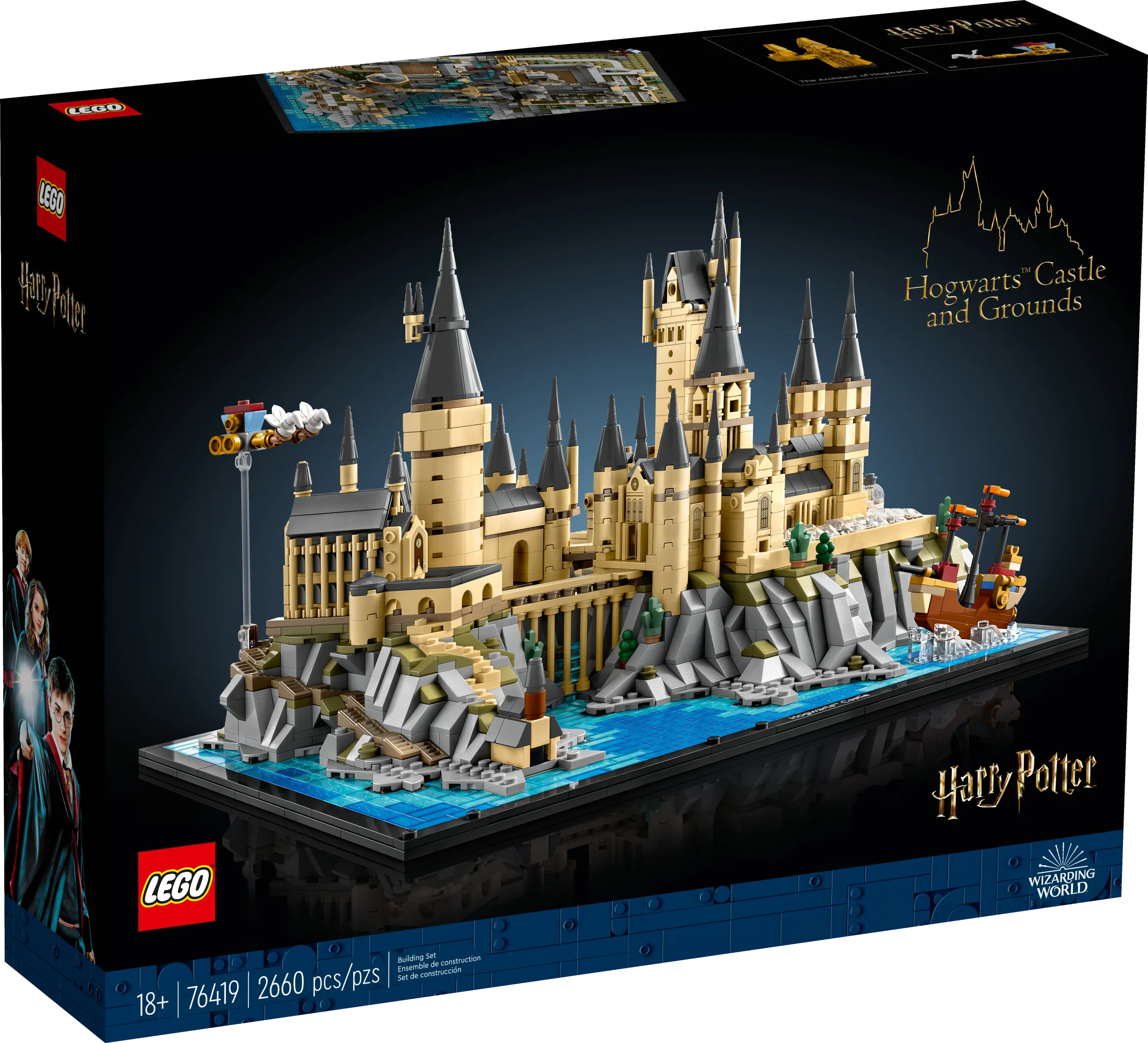 LEGO Harry Potter Hogwarts Castle and Grounds 76419 Building Set, Gift Idea for Adults, Collectible Harry Potter Playset, Recreate Iconic Scenes from the Wizarding World