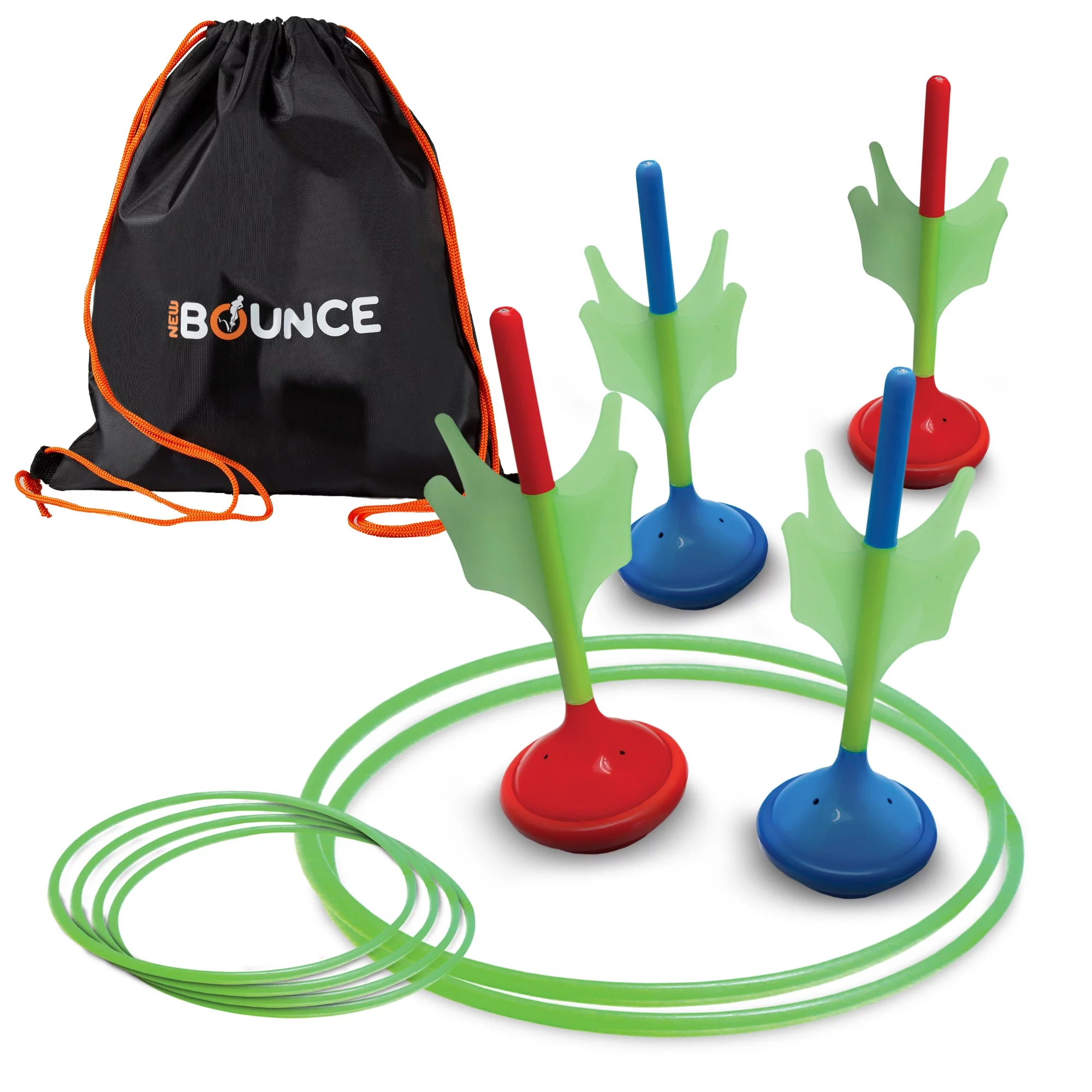 New Bounce Lawn Dart Set for Kids – Glow in The Dark Soft Tip Lawn Darts – Outdoor Lawn Games for Family