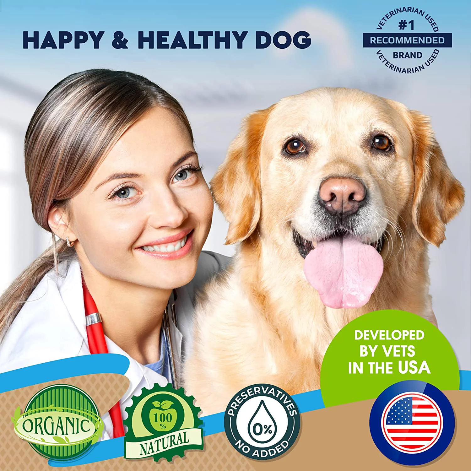 Dewormer for Dogs & Cats – Made in USA – Effective Against Tapeworms Hookworms Roundworms Whipworms – Made in USA