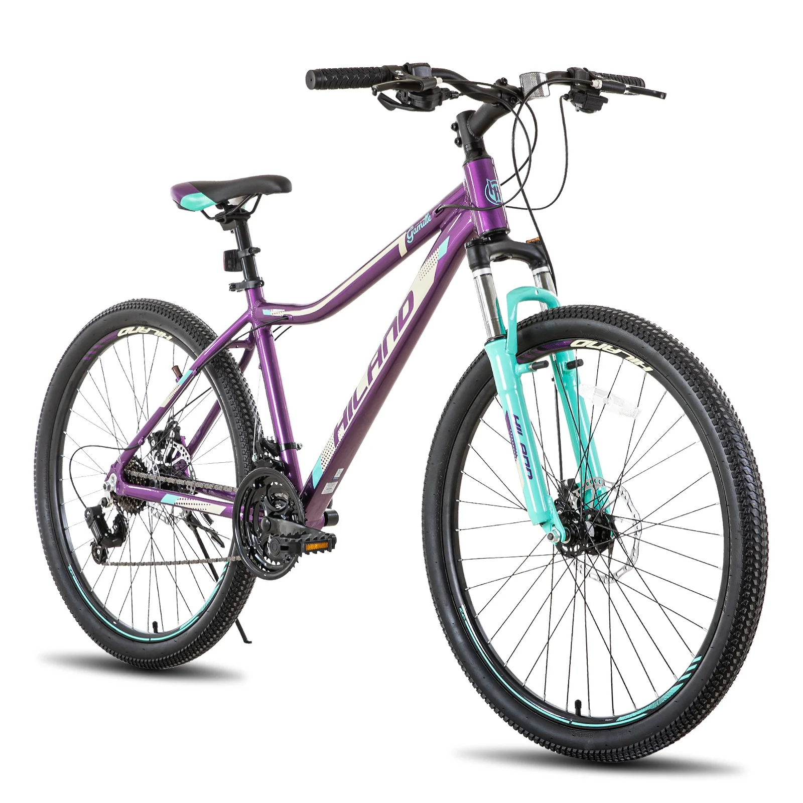 Hiland Mountain Bike for Woman, Shimano 21 Speed 26 inch Wheels Mountain Bicycle, Mint Green