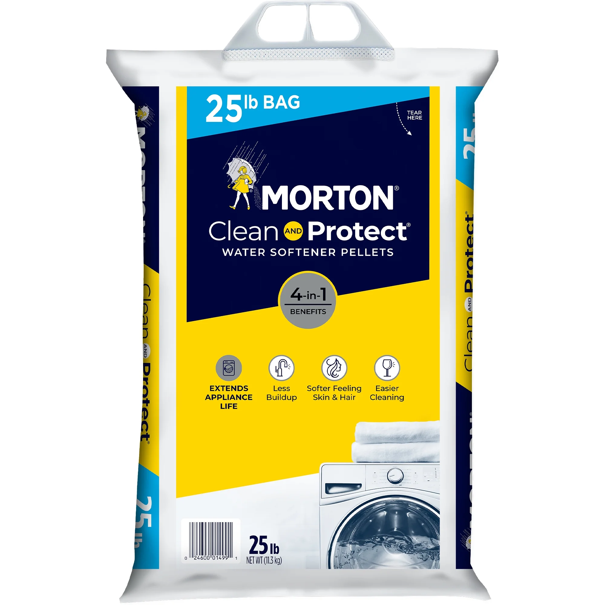 Morton Salt Water Softener Clean and Protect Pellets, 25 lb. Bag