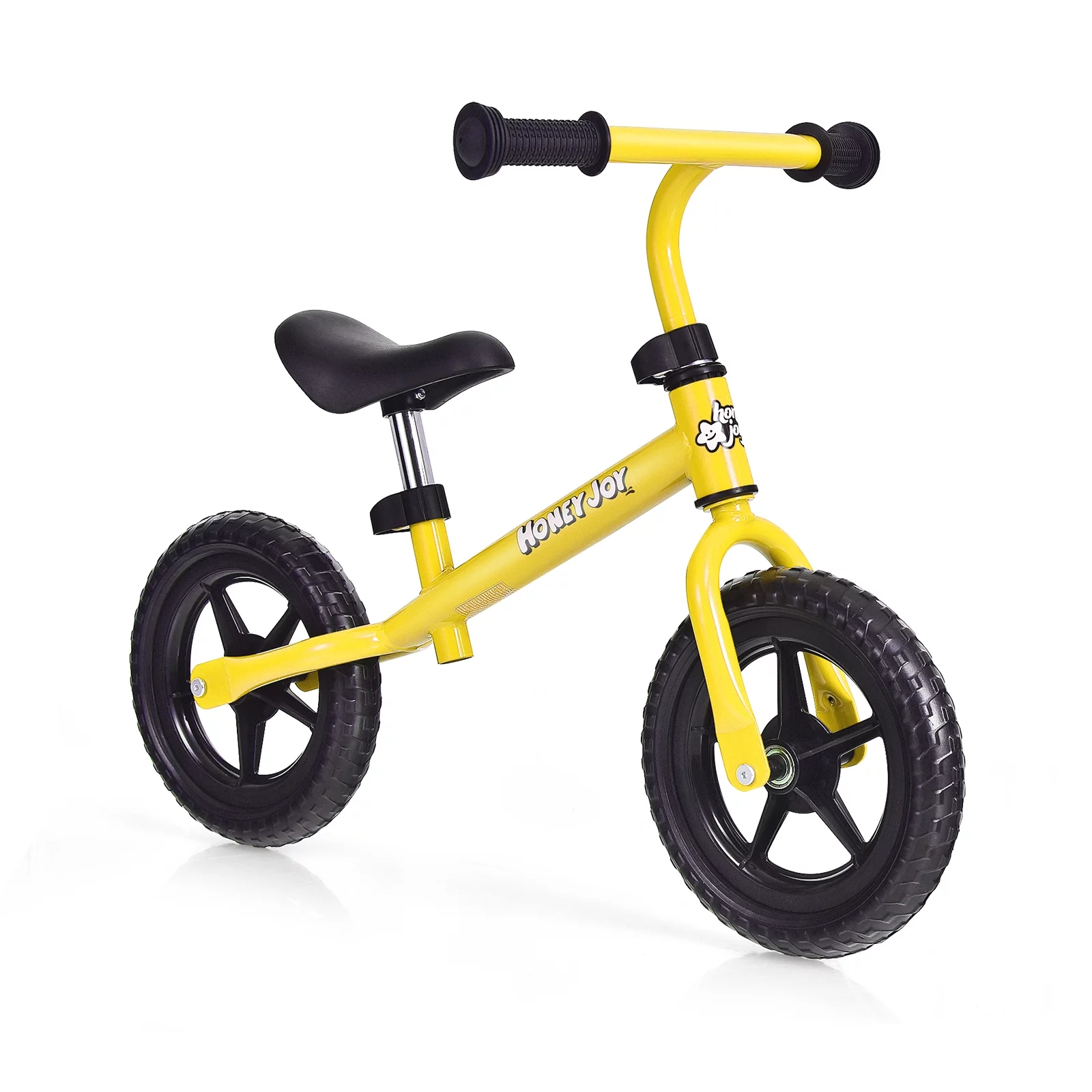 Infans Kids Balance Bike No Pedal Training Bicycle w/Adjustable Handlebar & Seat Yellow