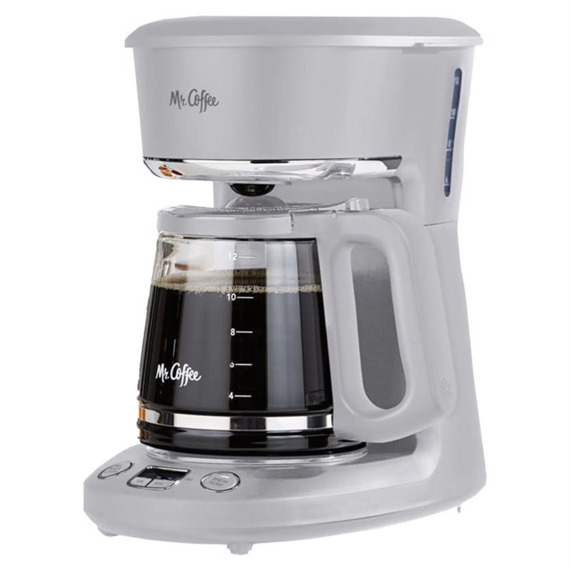 Mr. Coffee Programmable 12-Cup Coffee Maker, Grey