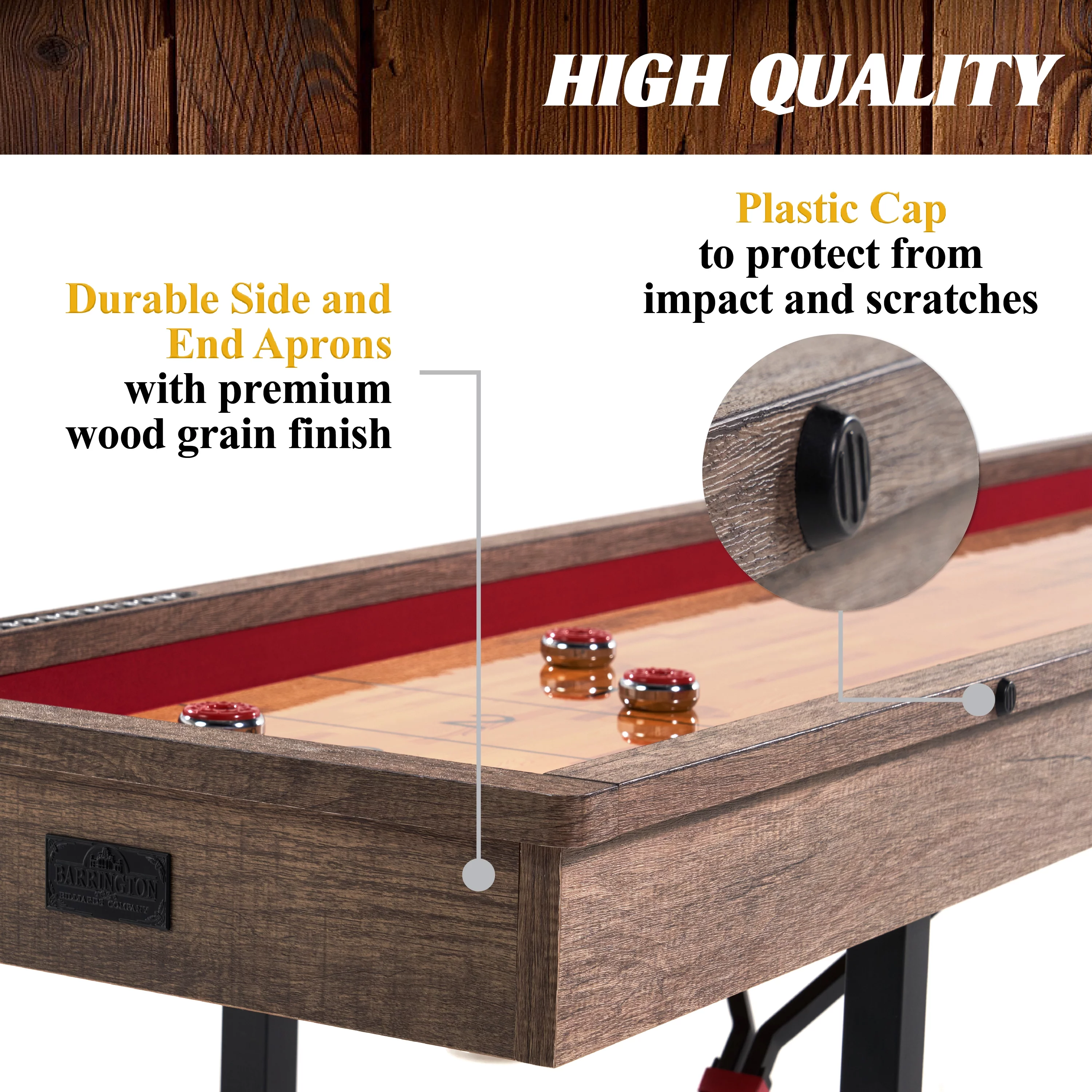 Barrington EZ Fold Shuffleboard Table (108 in x 24 in)