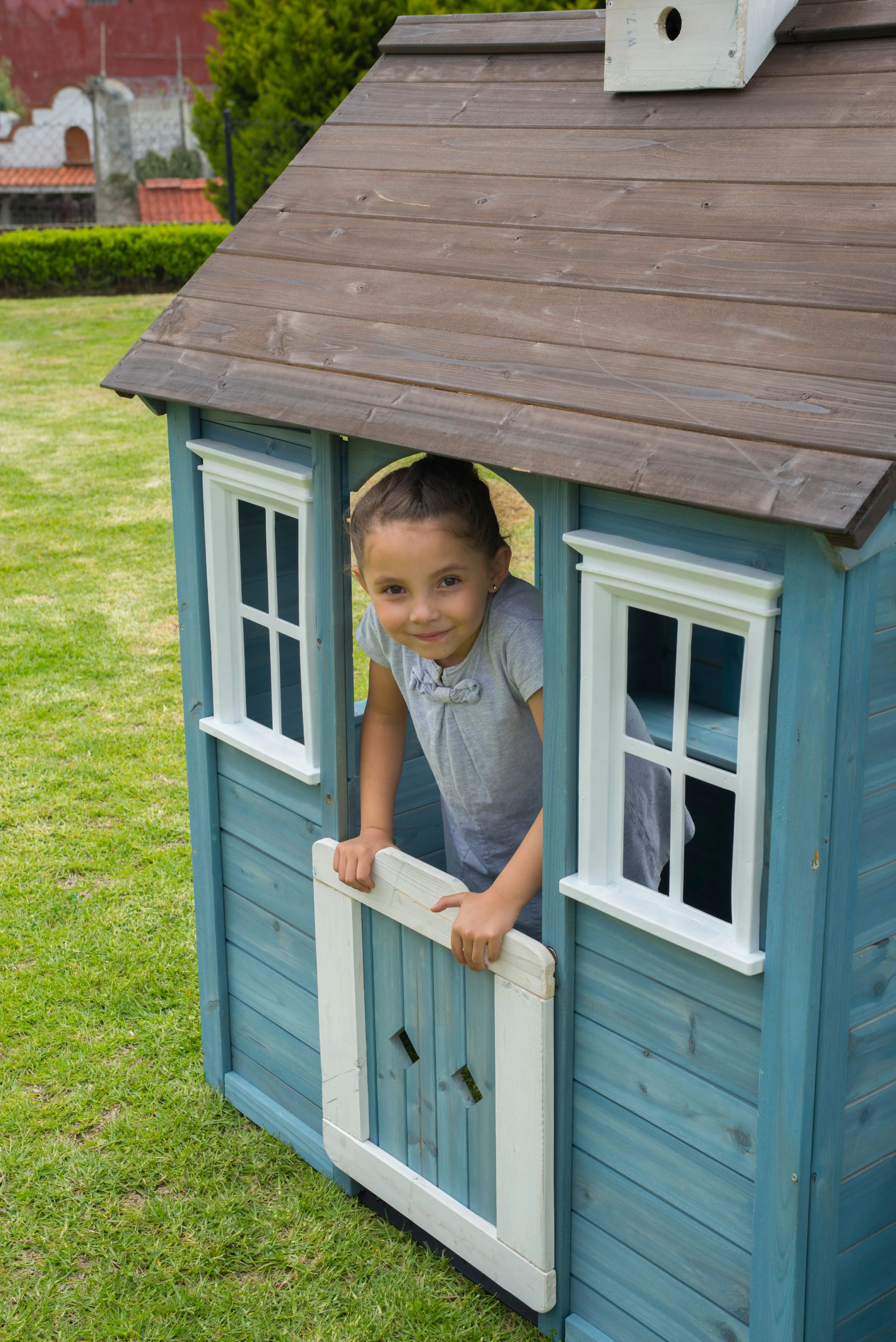 Sportspower Stone Creek Wooden Playhouse with Daybed