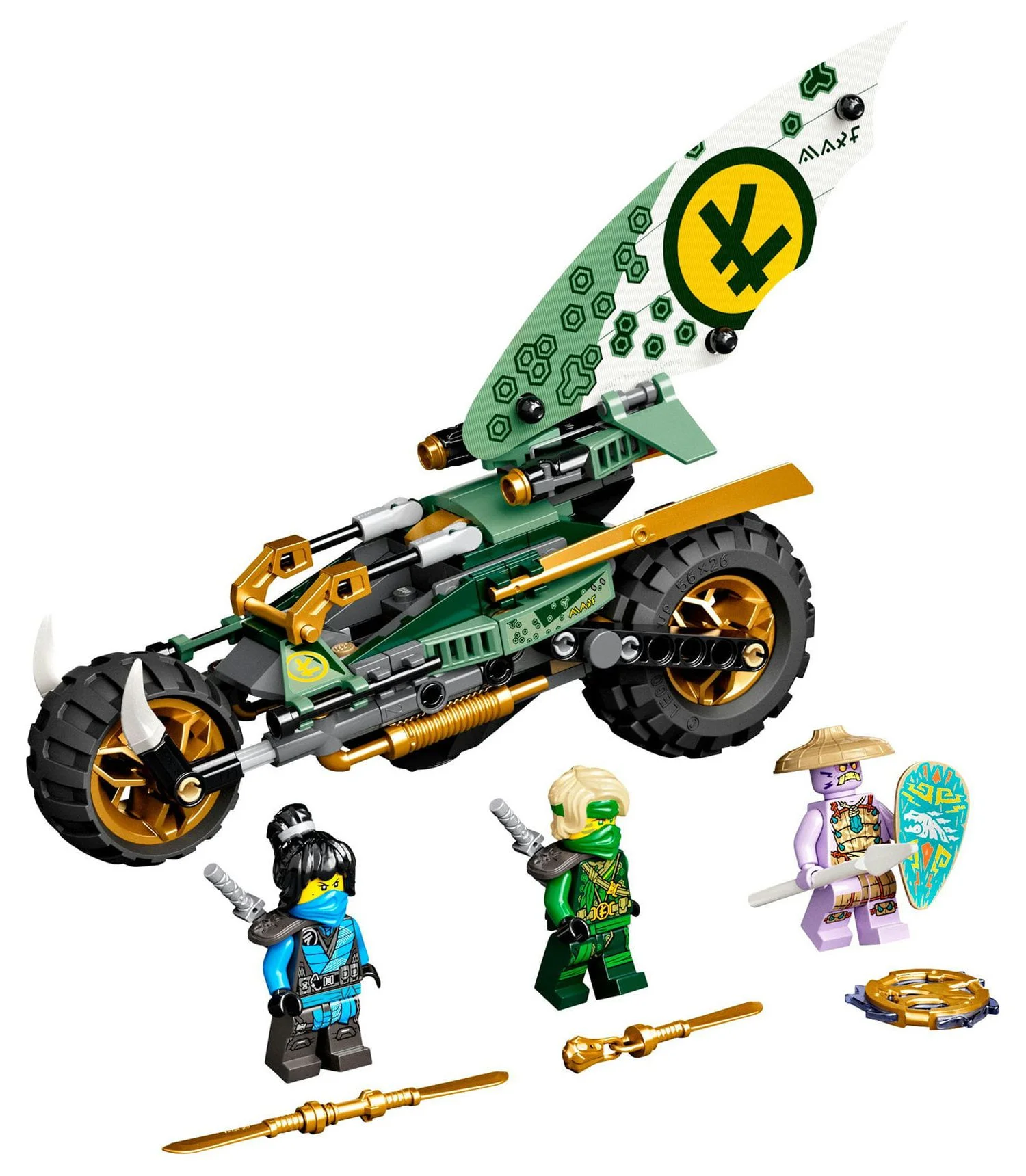 LEGO NINJAGO Lloyd’s Jungle Chopper Bike 71745 Building Toy (183 Pieces)