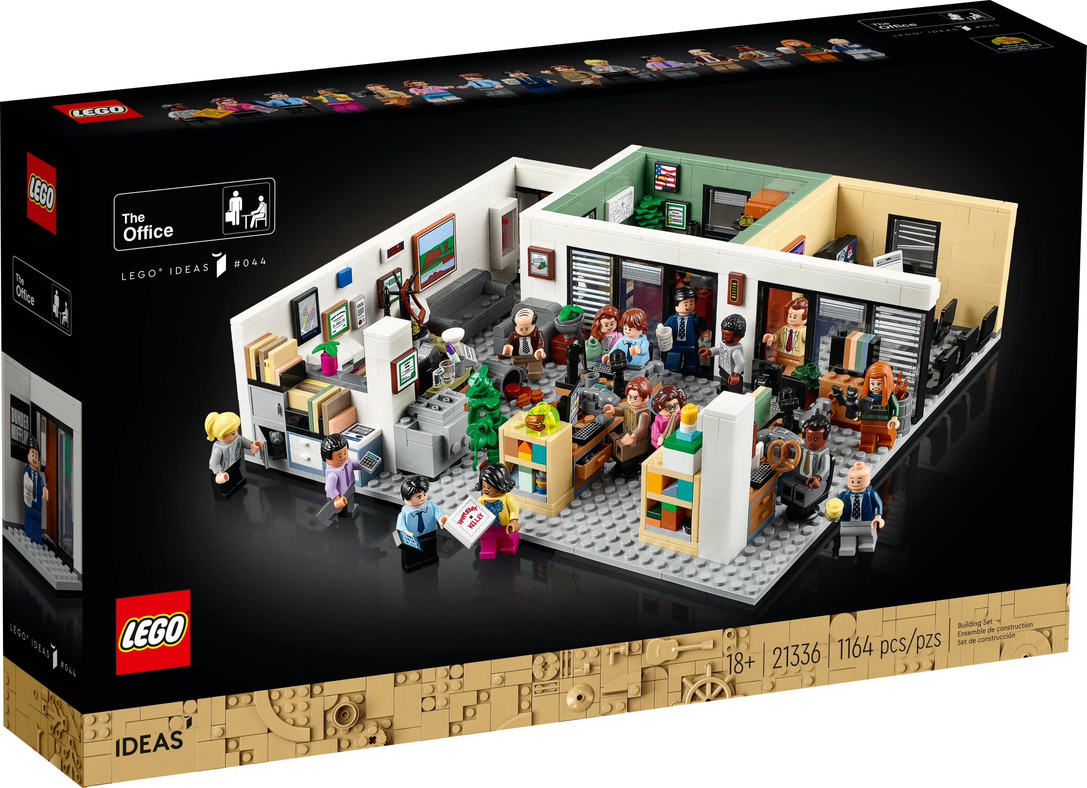 LEGO Ideas The Office 21336 US TV Show Series Dunder Mifflin Scranton Model Building Set, 15 Characters Minifigures, Iconic Gift for Adults and Teens