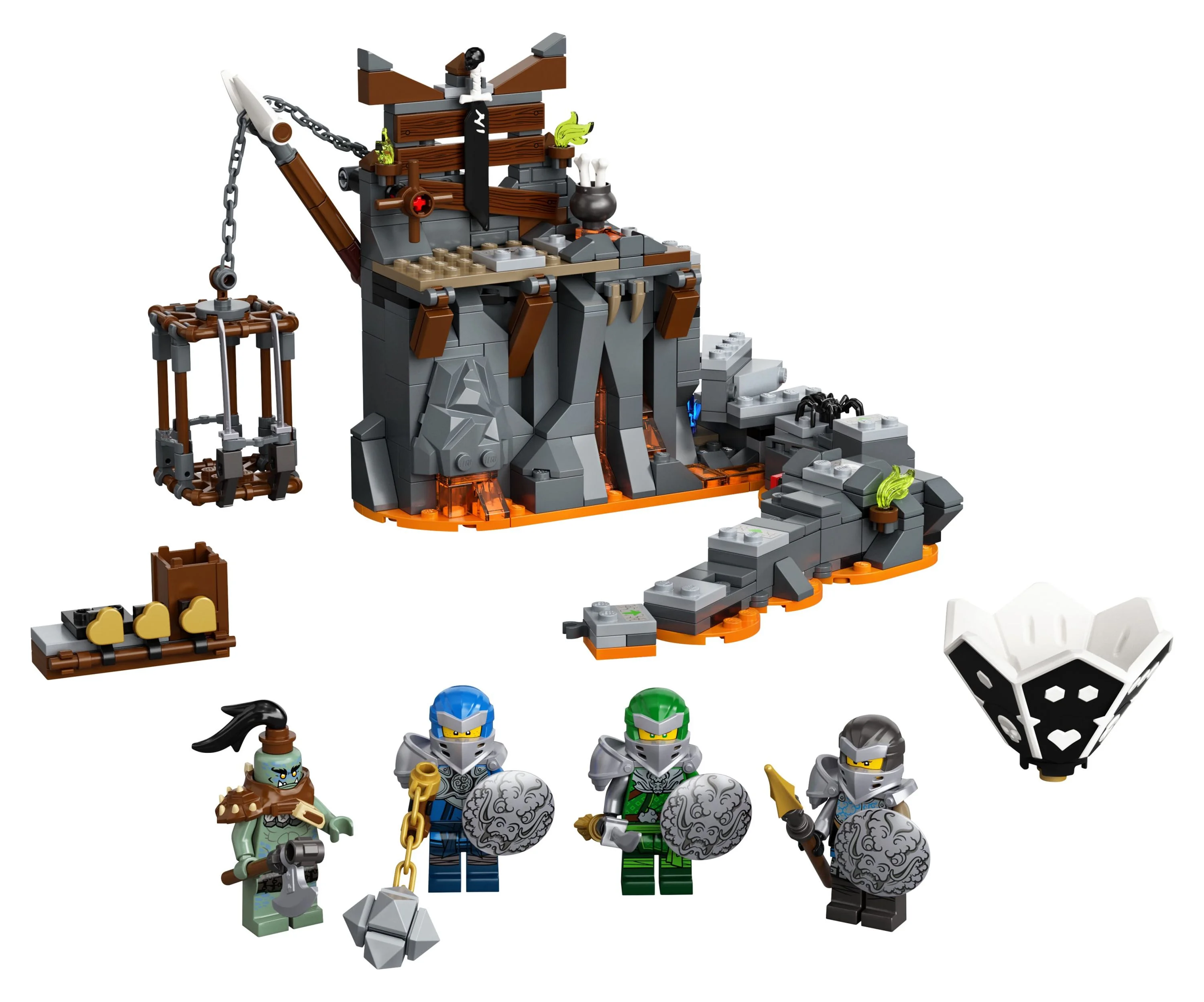 LEGO NINJAGO Journey to the Skull Dungeons 71717 Ninja Building Toy for Kids (401 Pieces)