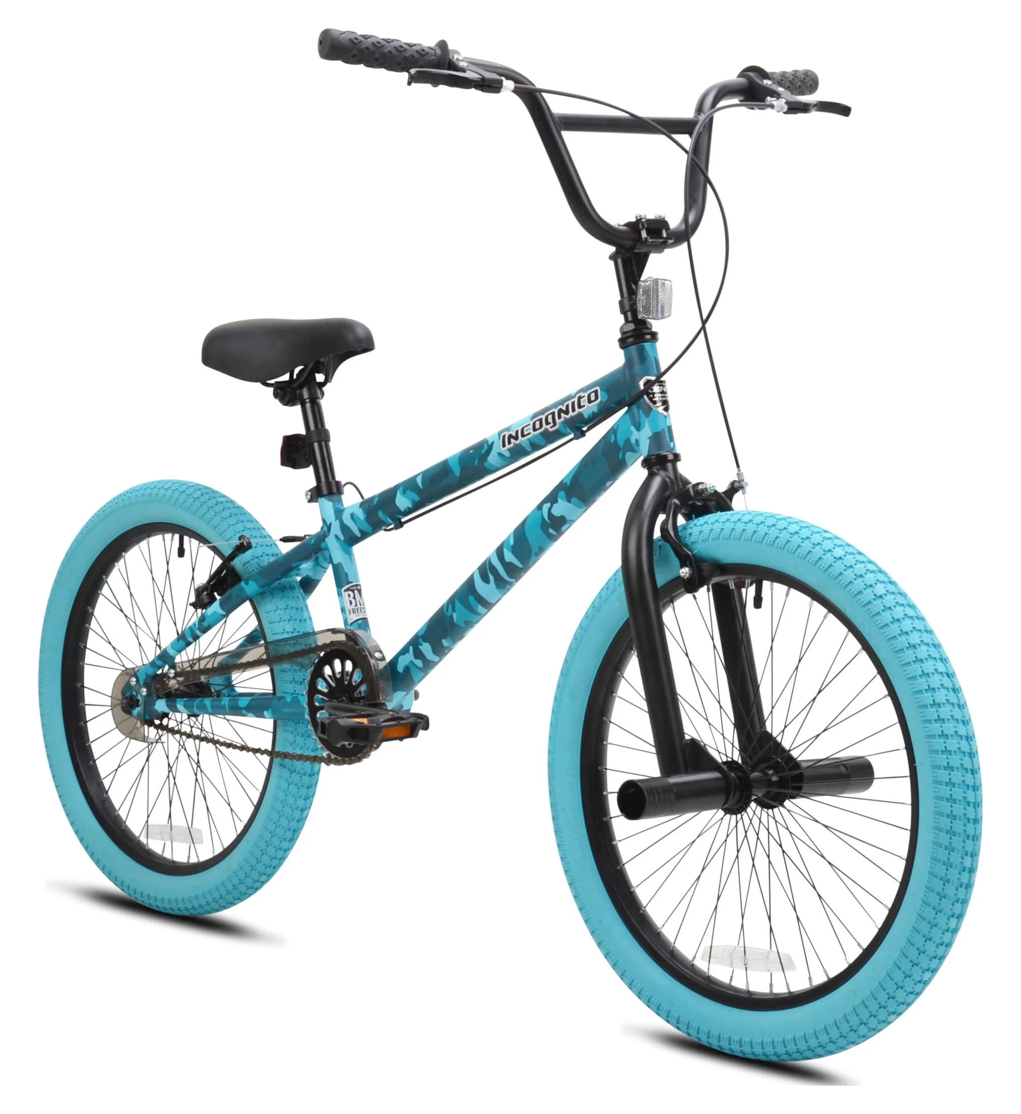 Kent Bicycle 20-inch Incognito Girl’s BMX Child Bike, Turquoise Blue Camouflage