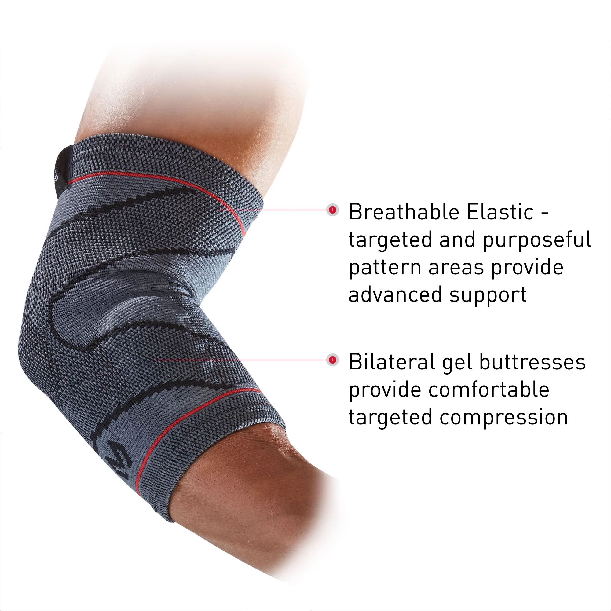 McDavid Elbow Compression Knit Sleeve W/Gel Buttress L/XL