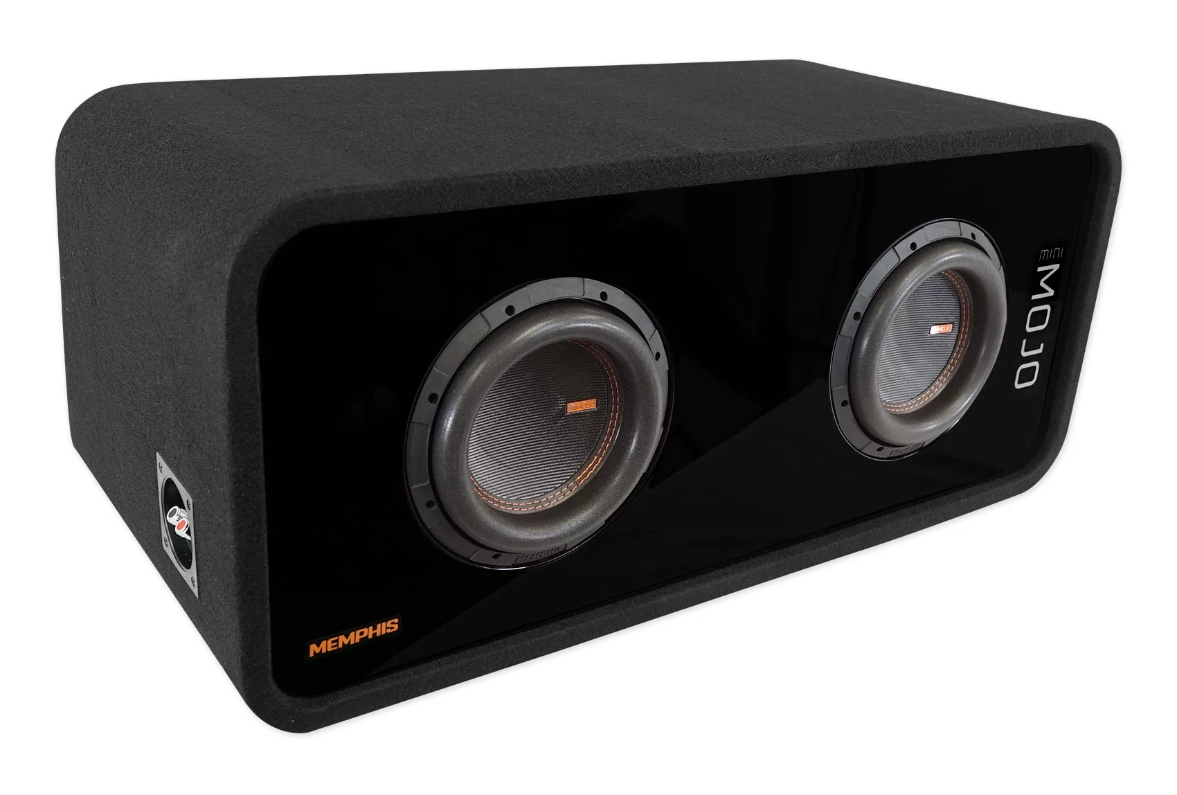 Memphis Audio MJME8D1 8 inch Dual Mini MOJO Loaded 1 Ohm Car Subwoofer Enclosure