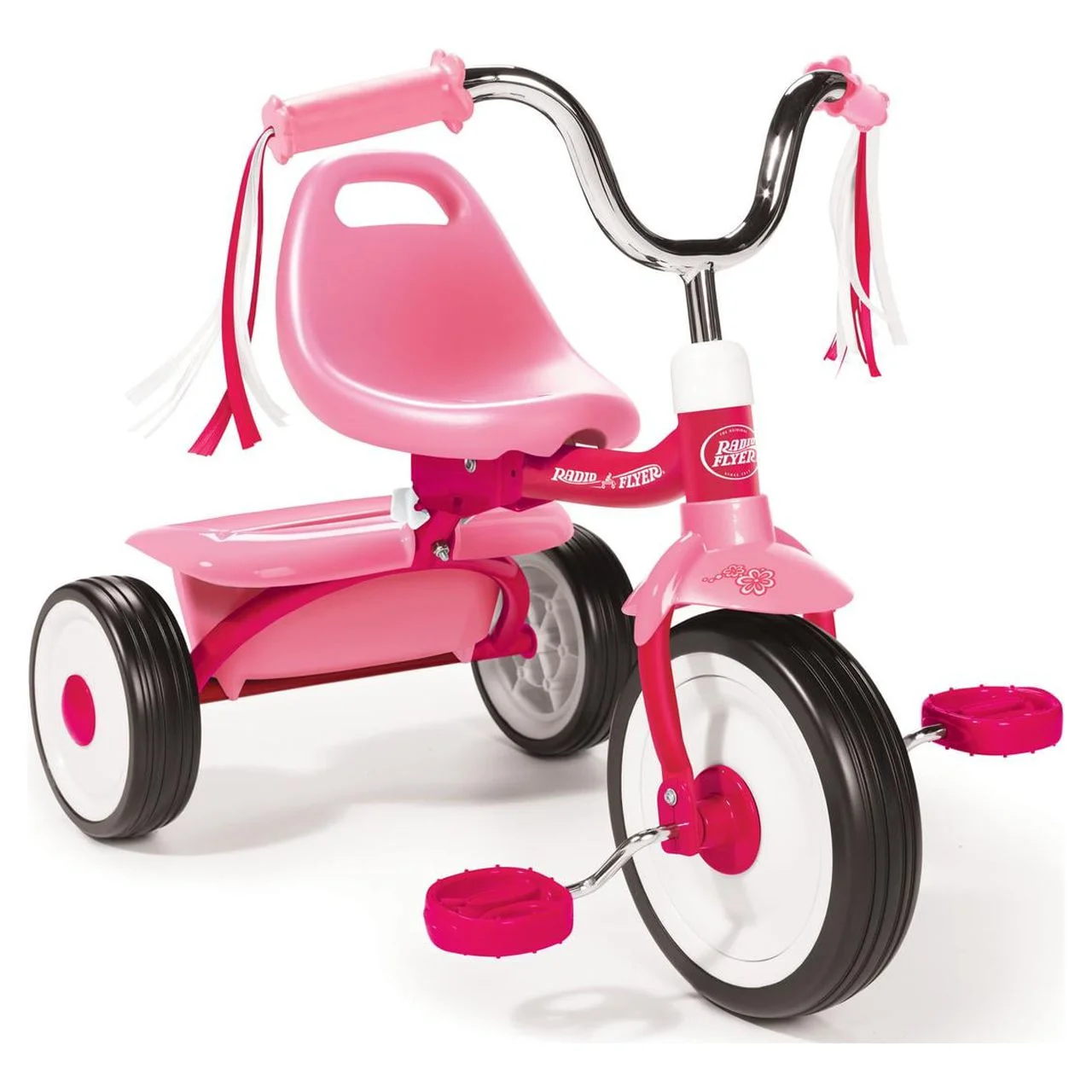 Radio Flyer Ready to Ride Folding Trike Fully Assembled, Red, Boys and Girls Toddler Tricycle