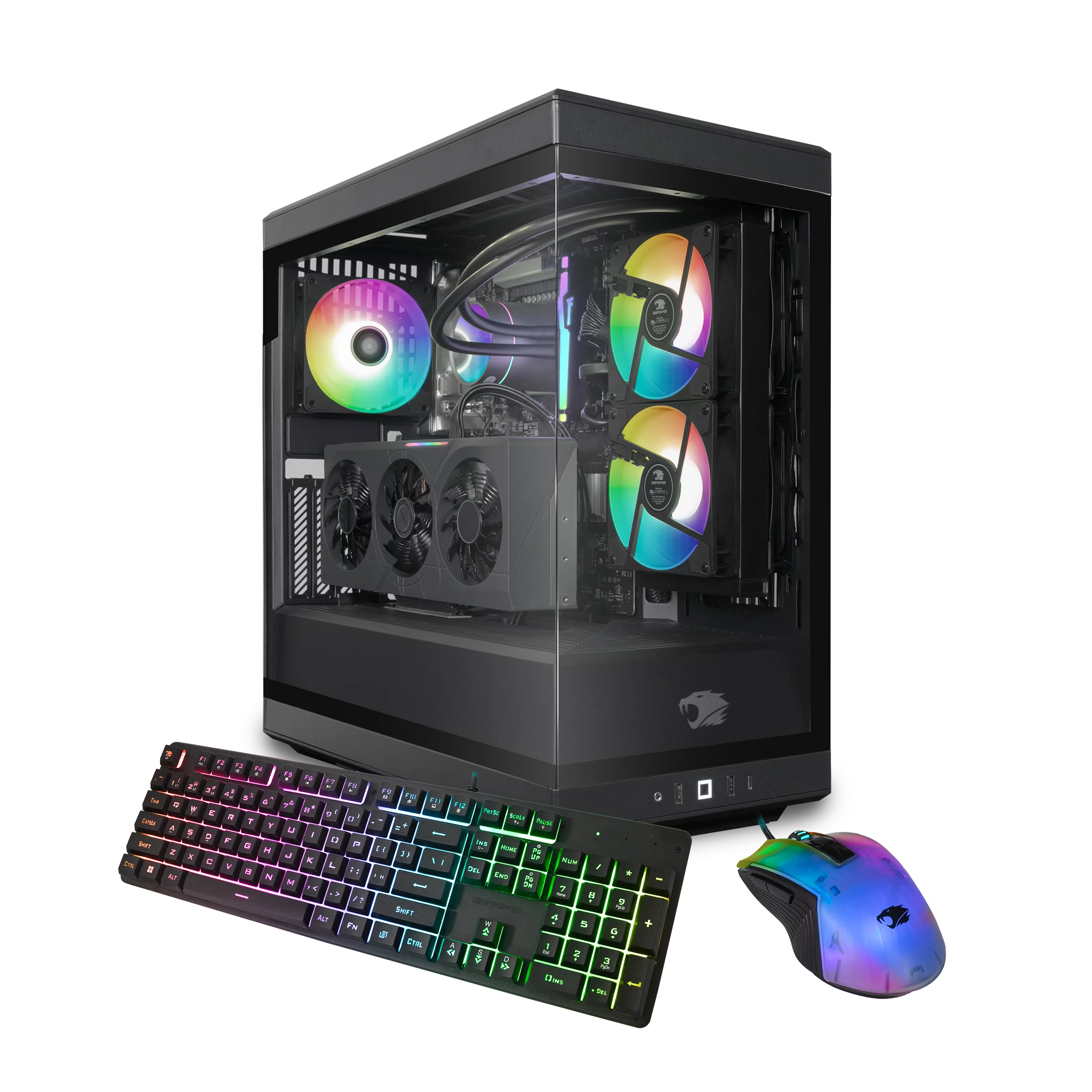 iBUYPOWER Y40 Gaming Desktop, Ryzen 7 7700, NVIDIA GeForce RTX 4070, 16GB DDR5, 1TB NVMe SSD, Liquid Cooled, RGB, Windows 11 Home 64-bit, Y40BA7N4701