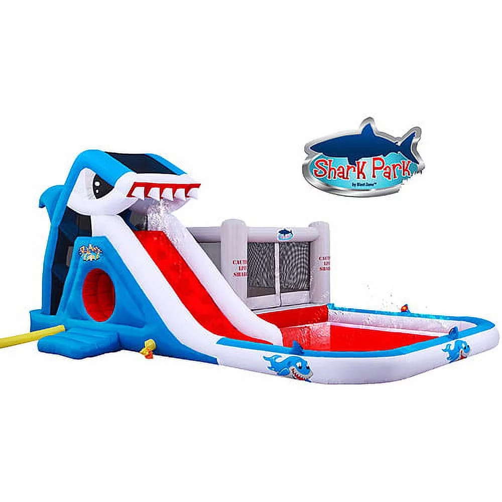 Blast Zone Shark Park Inflatable Play Park