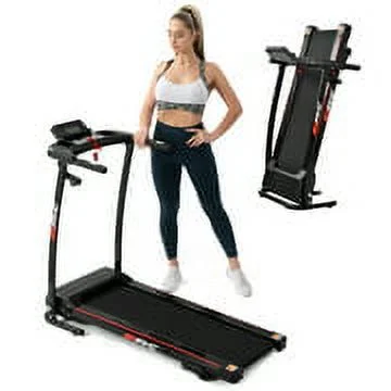 Clearance Electric Folding Treadmill with 3 Manual Incline for Home Portable Electric Motorized Treadmill Running Exercise Machine Compact Treadmill for Home Gym Fitness Workout Jogging Walking