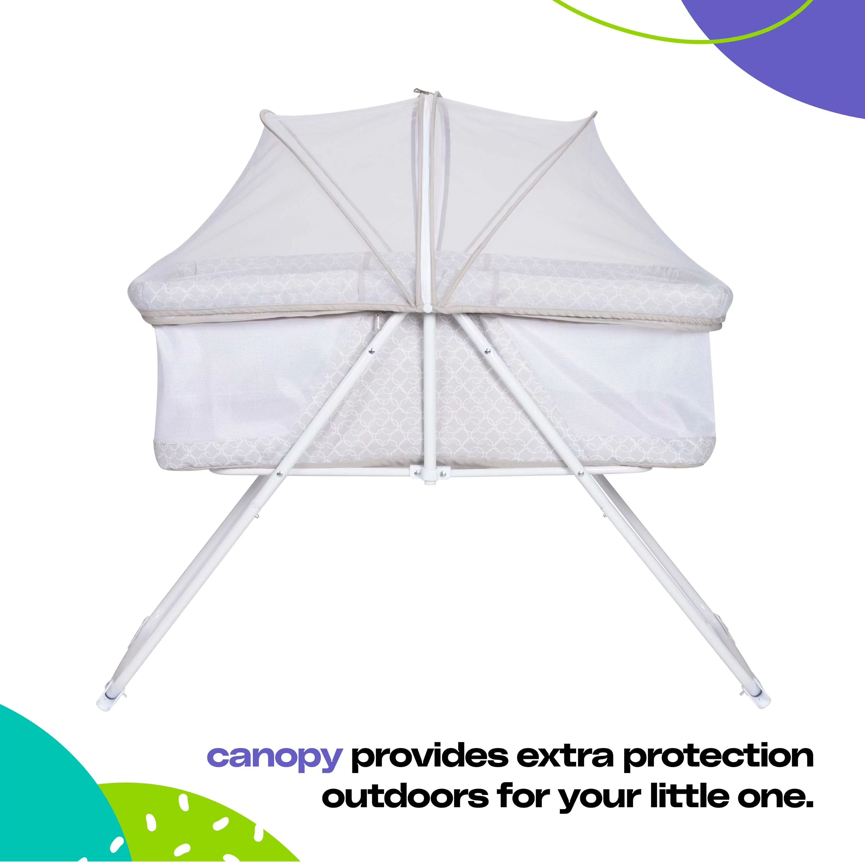 Cosco Kids Sleep Spot Travel Baby Bassinet, Cirque