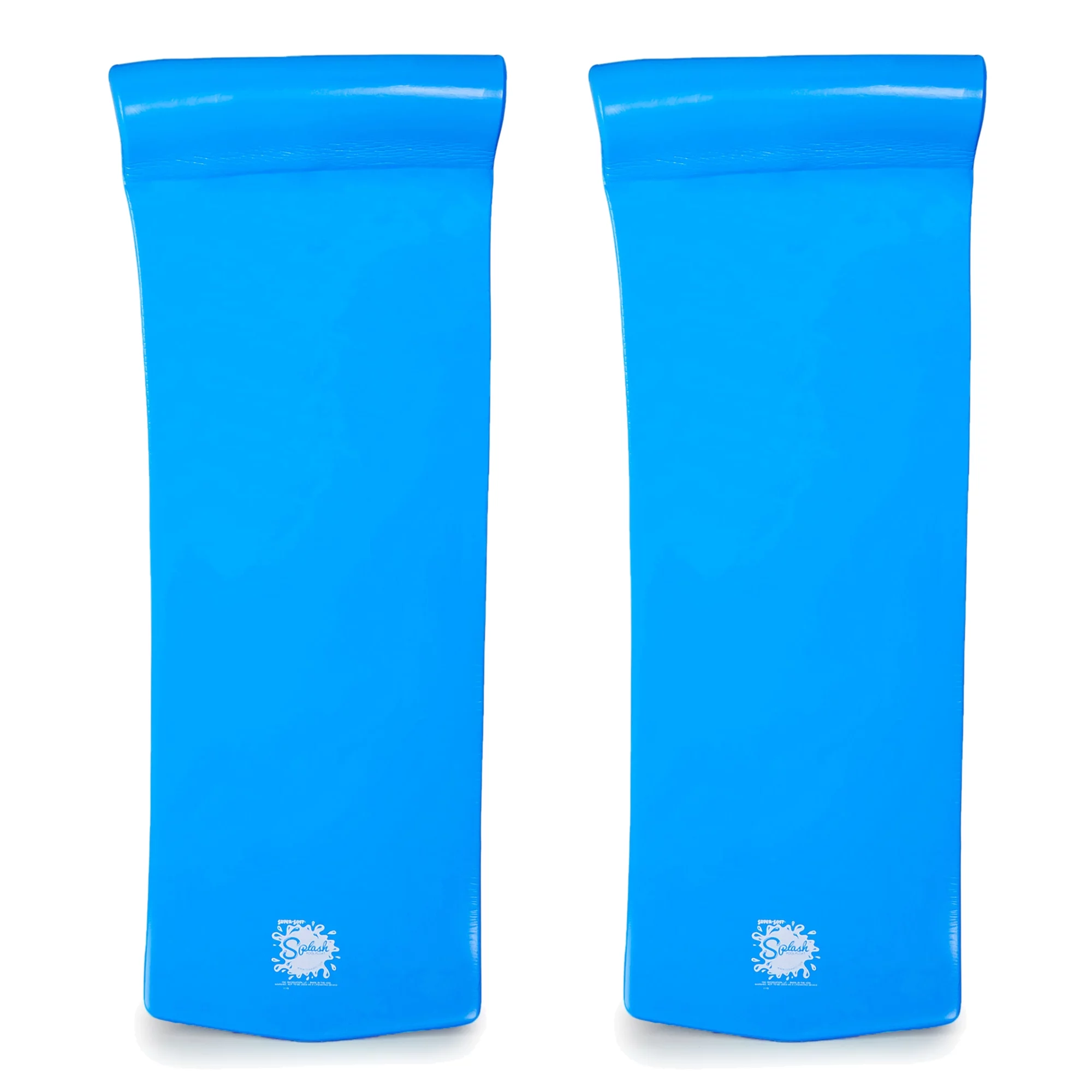 TRC Recreation Splash 70 Inch Foam Raft Lounger Pool Float, Blue (2 Pack)