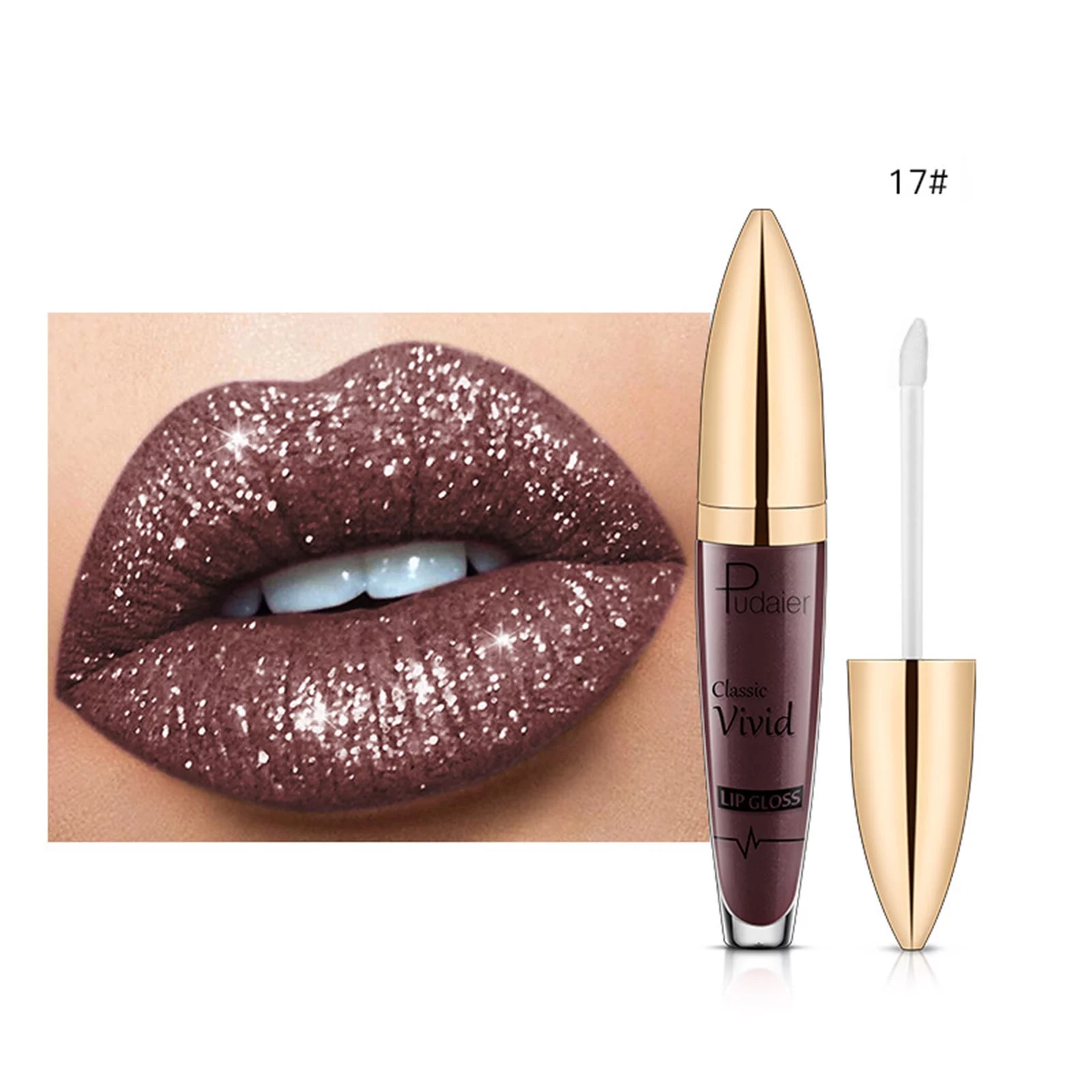 Diamond Shiny Long Lasting Lipstick Glitter Lipgloss Lipstick Shiny Matte Liquid Lipstick Shimmer Shinning Sparkly Sparkling Lipstick High Gloss Glow, 5ml