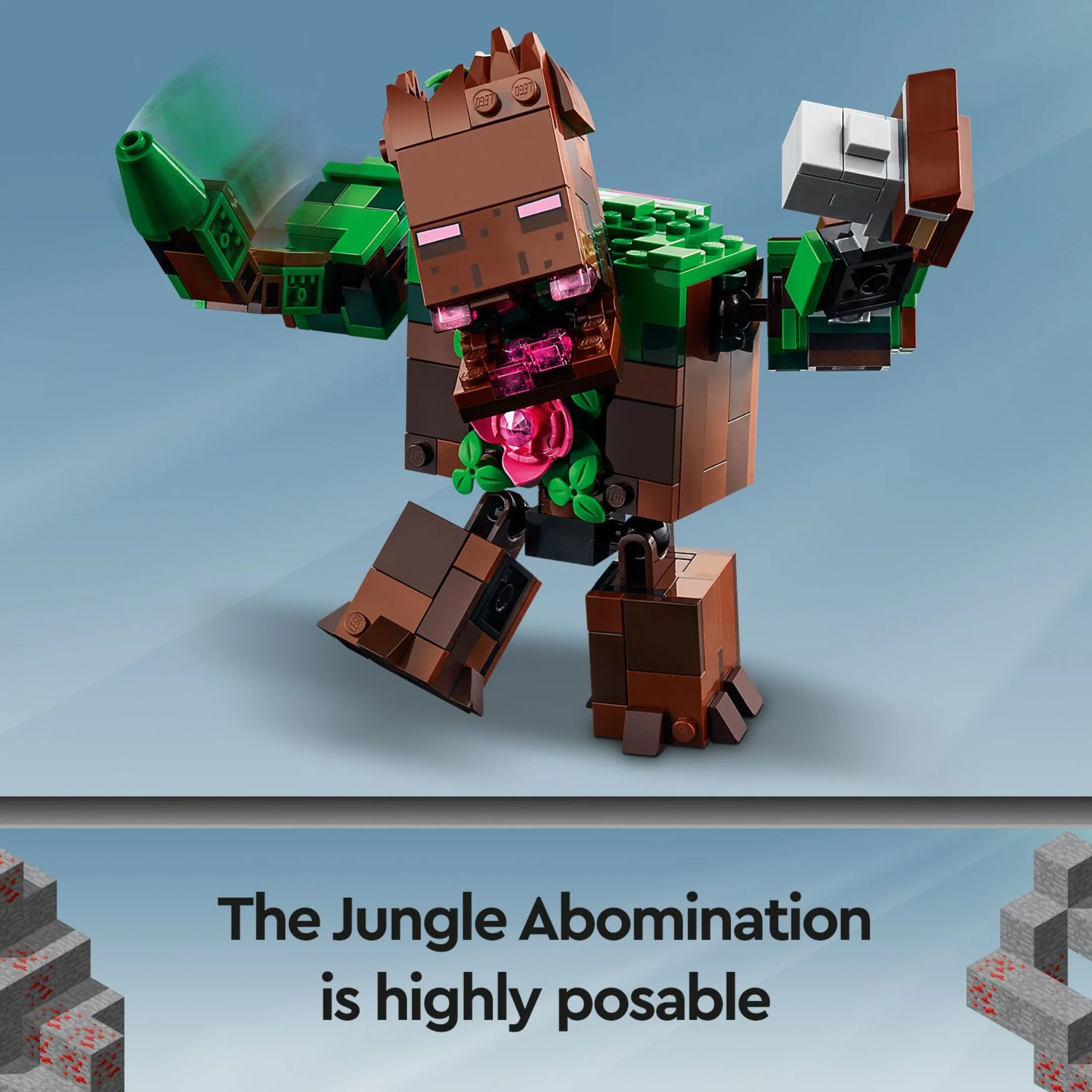 LEGO Minecraft The Jungle Abomination 21176 Building Toy Playset (487 Pieces)