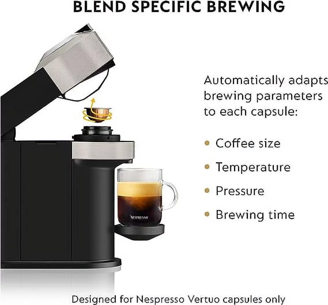 Open Box Breville Nespresso Vertuo Next Coffee Espresso BNV520GRY1BUC1 – Light Grey