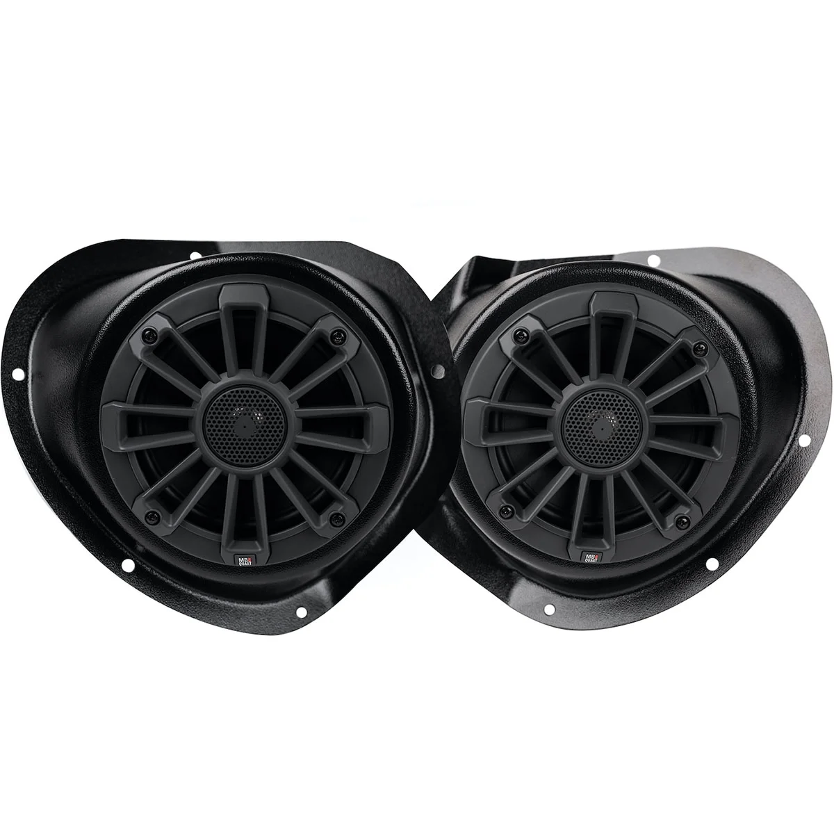 MB Quart 500 Watt STAGE 5 Tuned Audio Speakers Stage System Set with 4 Coaxial Speakers and Subwoofer for Polaris General and Ranger Ride Command