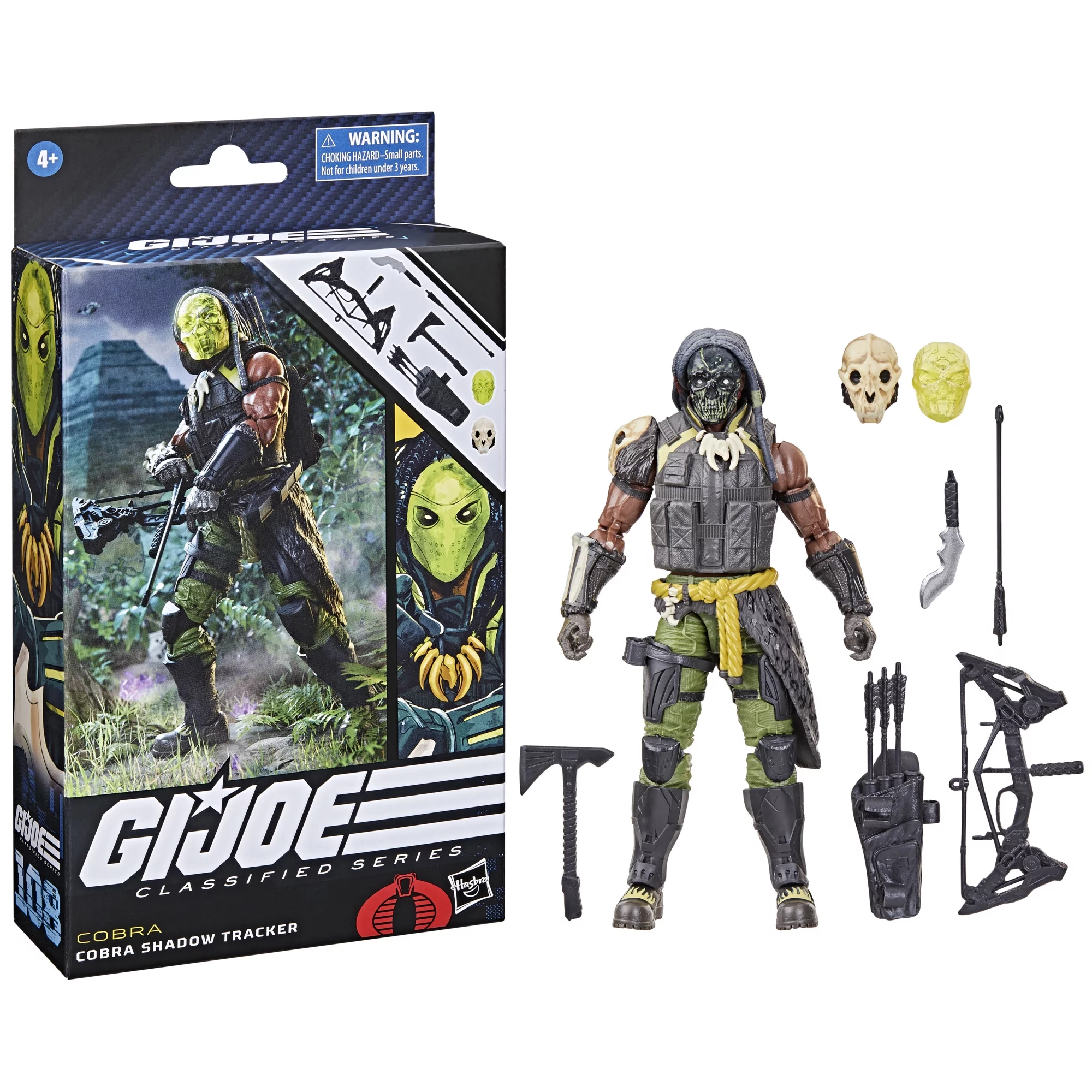 G.I. Joe: Classified Series Cobra Shadow Tracker, Collectible Kids Toy Action Figure for Boys and Girls Ages 4 5 6 7 8 and Up (4″), Only At Walmart