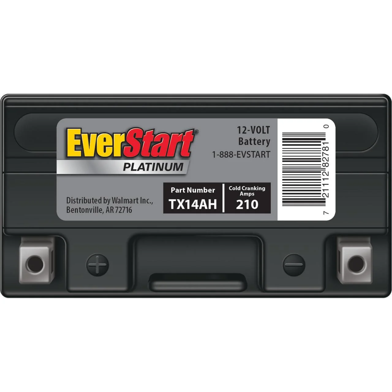 EverStart Premium BOXED AGM PowerSport Battery, Group Size TX14AH 12 Volt, 220 CCA