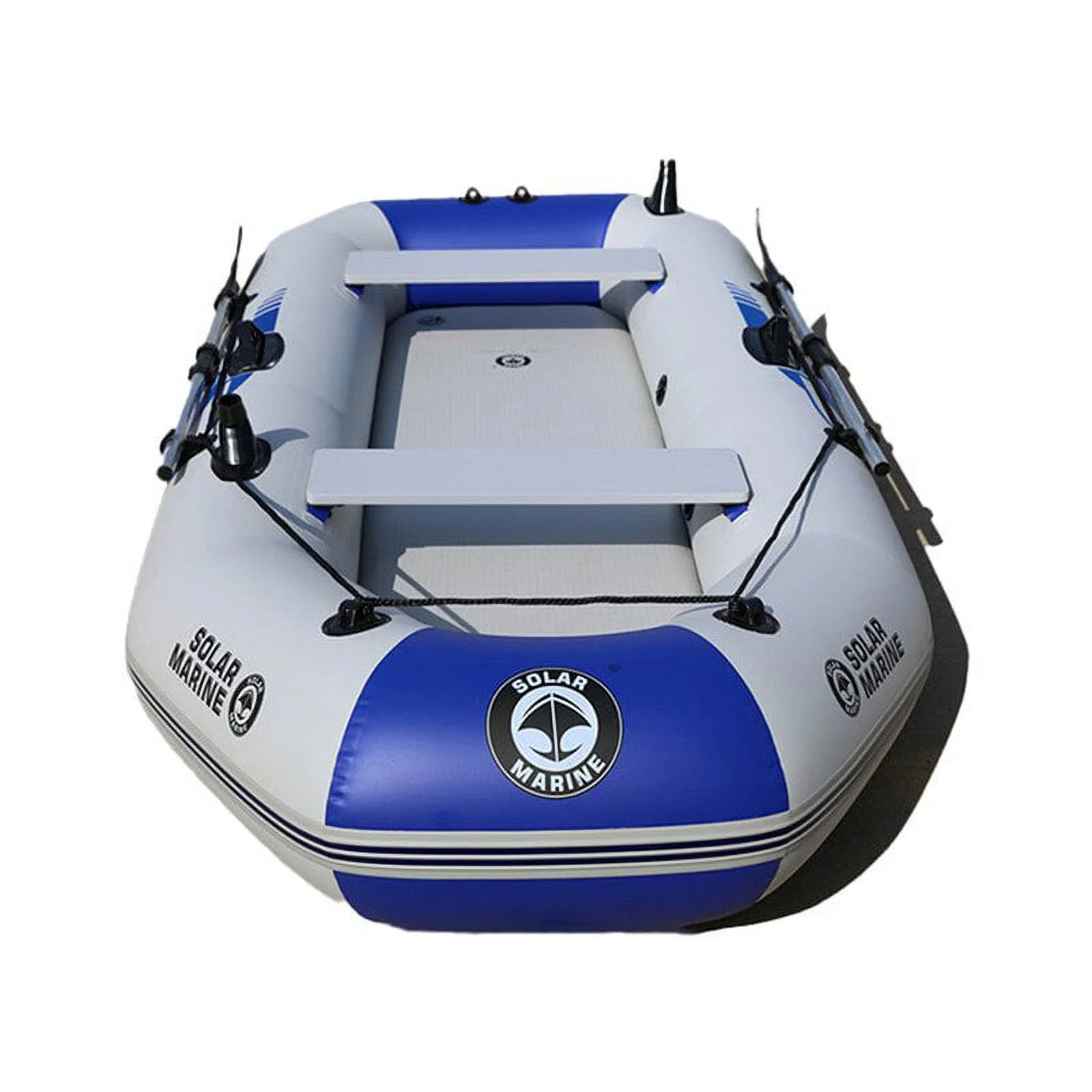 2.6 M 3 Person PVC Portable Inflatable Boat Fishing Kayak Canoe Dinghy Set with Accessories Water Sports