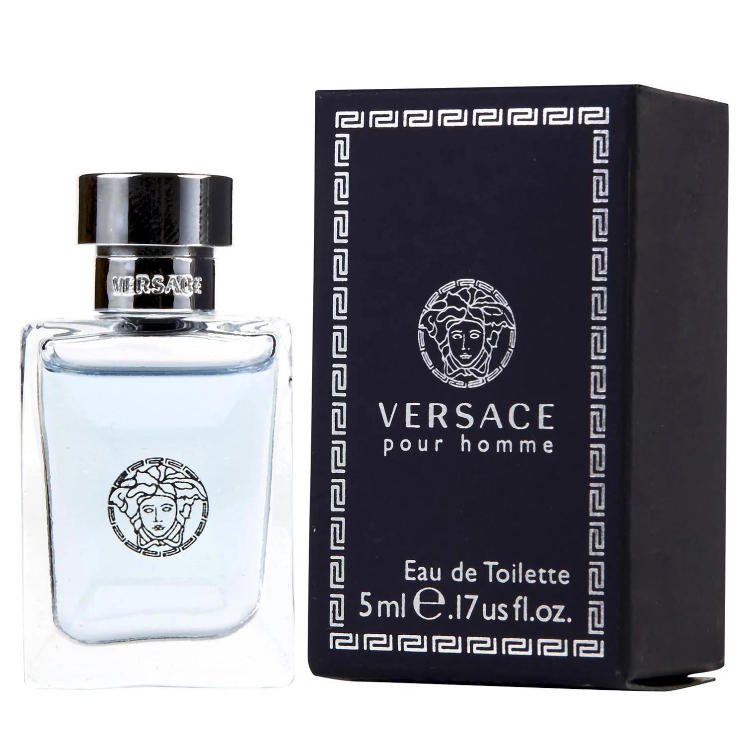 Versace Eros Men EDT, Man Eau Fraiche EDT, Pour Homme EDT – 5ml Mini Splash Bottle 3PK Kit