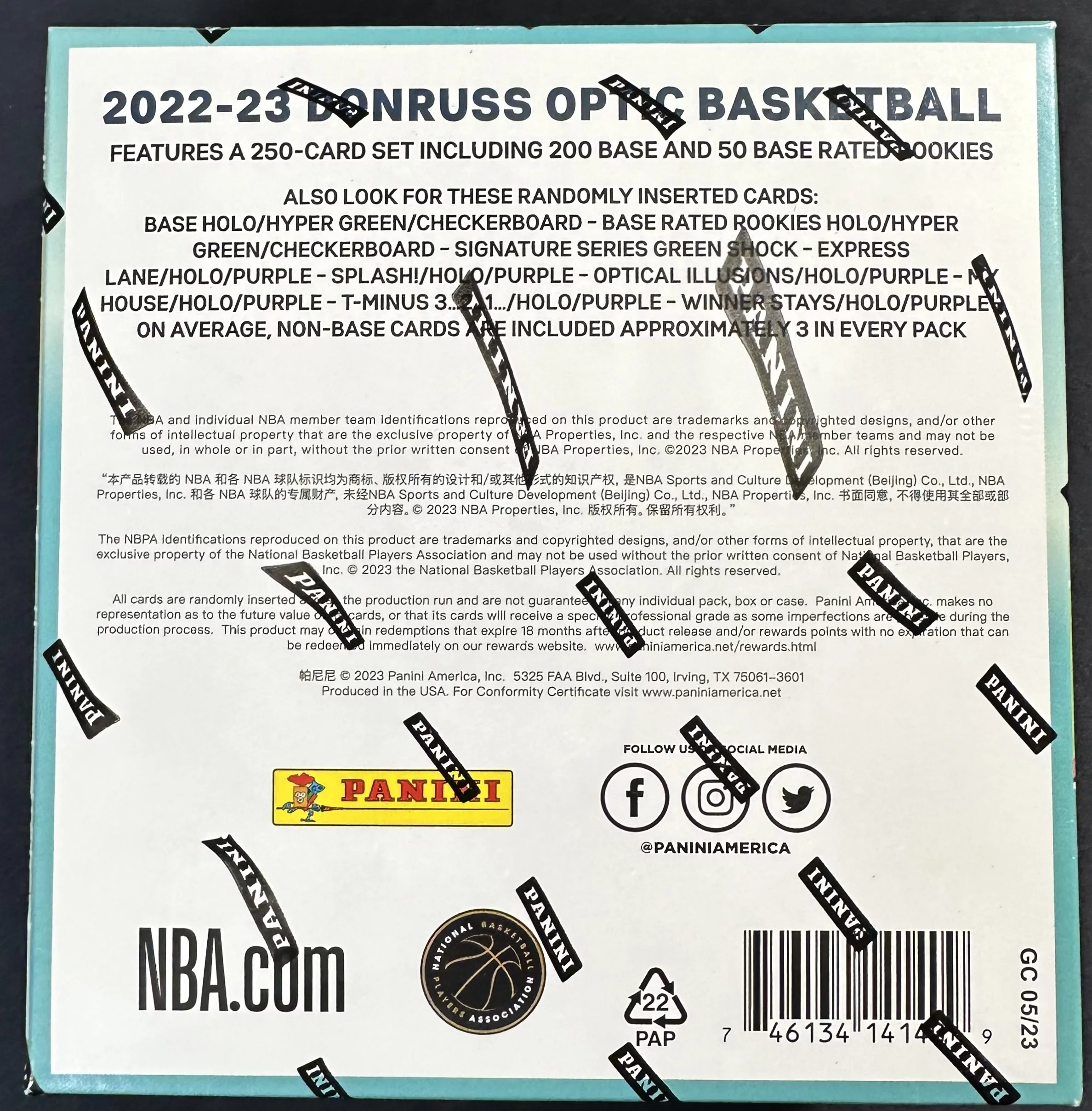 2022-23 Panini Donruss Optic NBA Basketball Trading Cards Mega Box Fanatics Exclusive Hyper Green Prizms