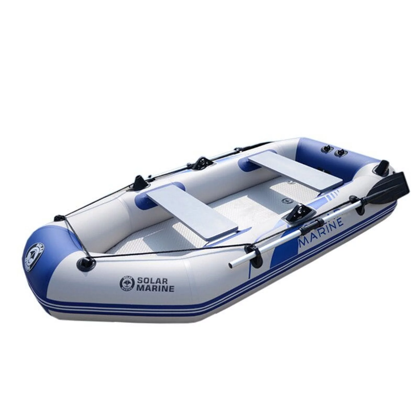 2.6 M 3 Person PVC Portable Inflatable Boat Fishing Kayak Canoe Dinghy Set with Accessories Water Sports