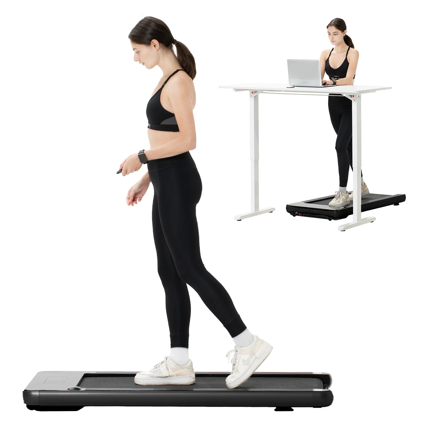 Bifanuo Walking Pad – Under Desk Treadmill, Treadmill for Home/Office, Foldable Treadmill, Walking Pad Treadmill Under Desk with Remote Control LED Display- Ideal for Fitness Enthusiasts