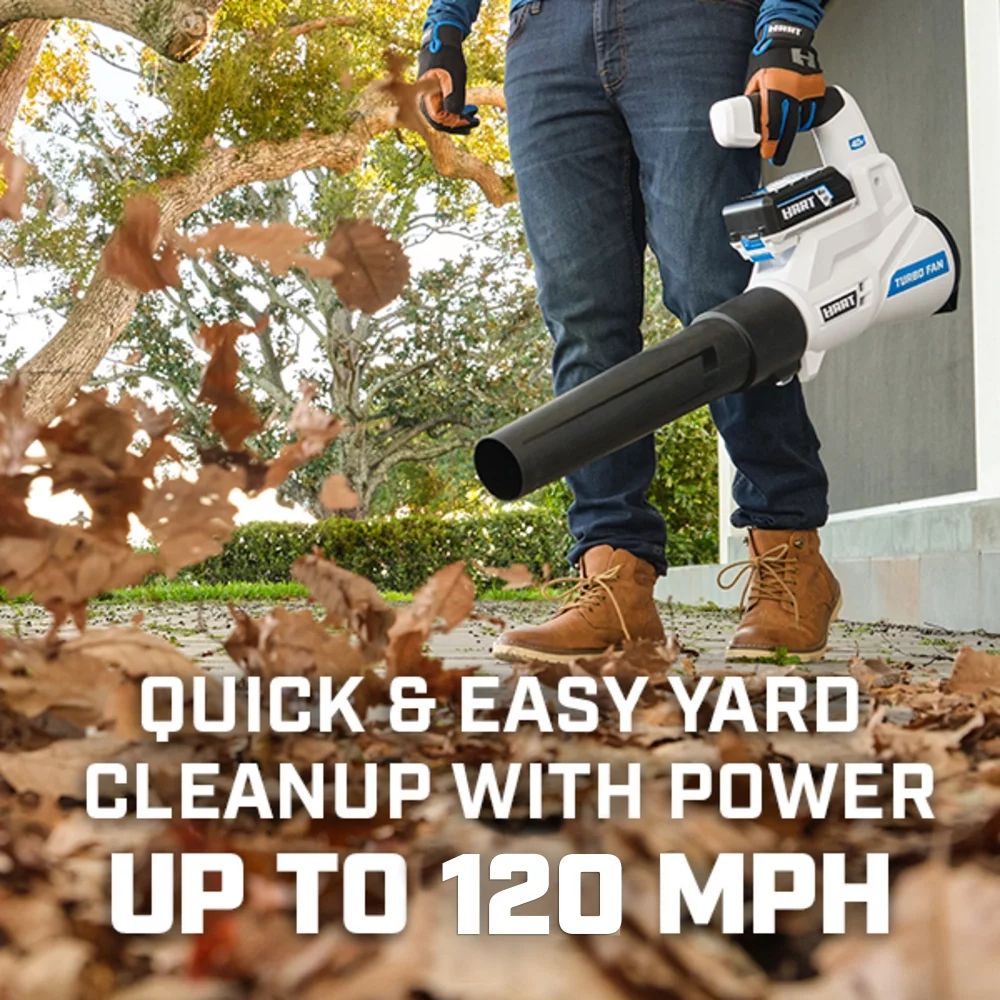 HART 40-Volt 120 MPH at 450 CFM Battery-Powered Axial Blower Kit, (1) 4.0Ah Lithium-Ion Battery