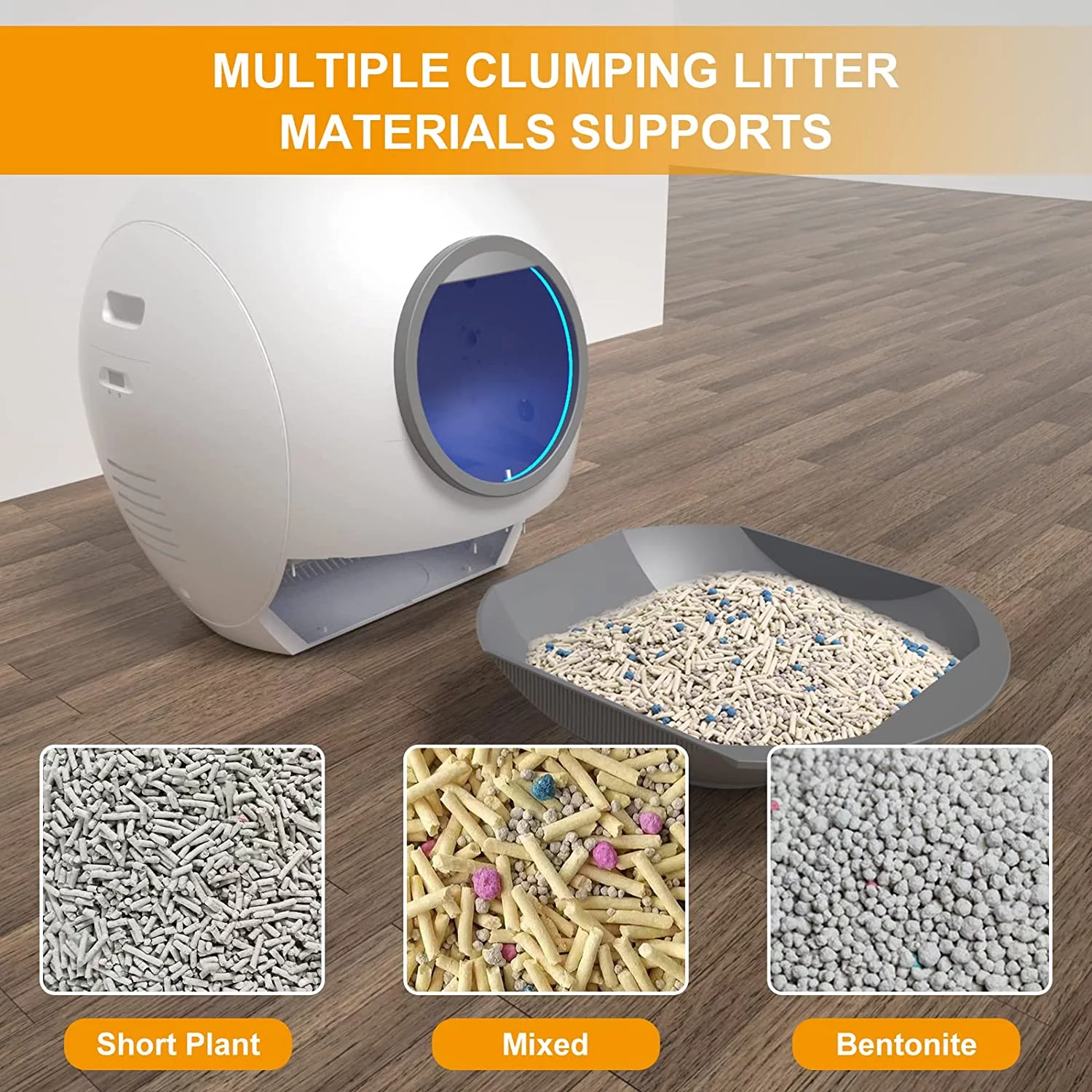 ELS PET Self Cleaning Cat Litter Box Automatic Double Odor Removal Cat Robot Litter Box Gift