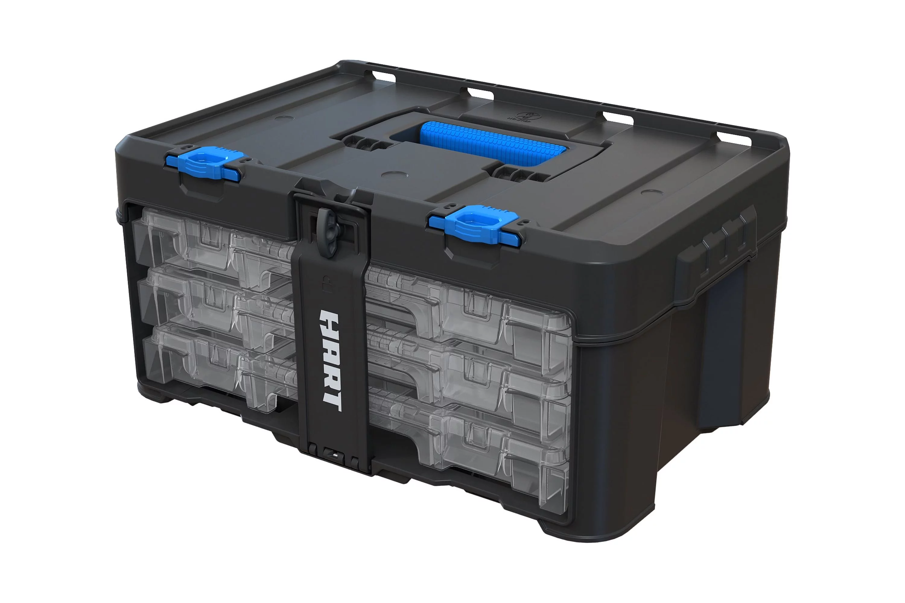 Hart Stack System 3 Case Parts and Tool Box Organizer, Fits Hart’s Modular Storage System