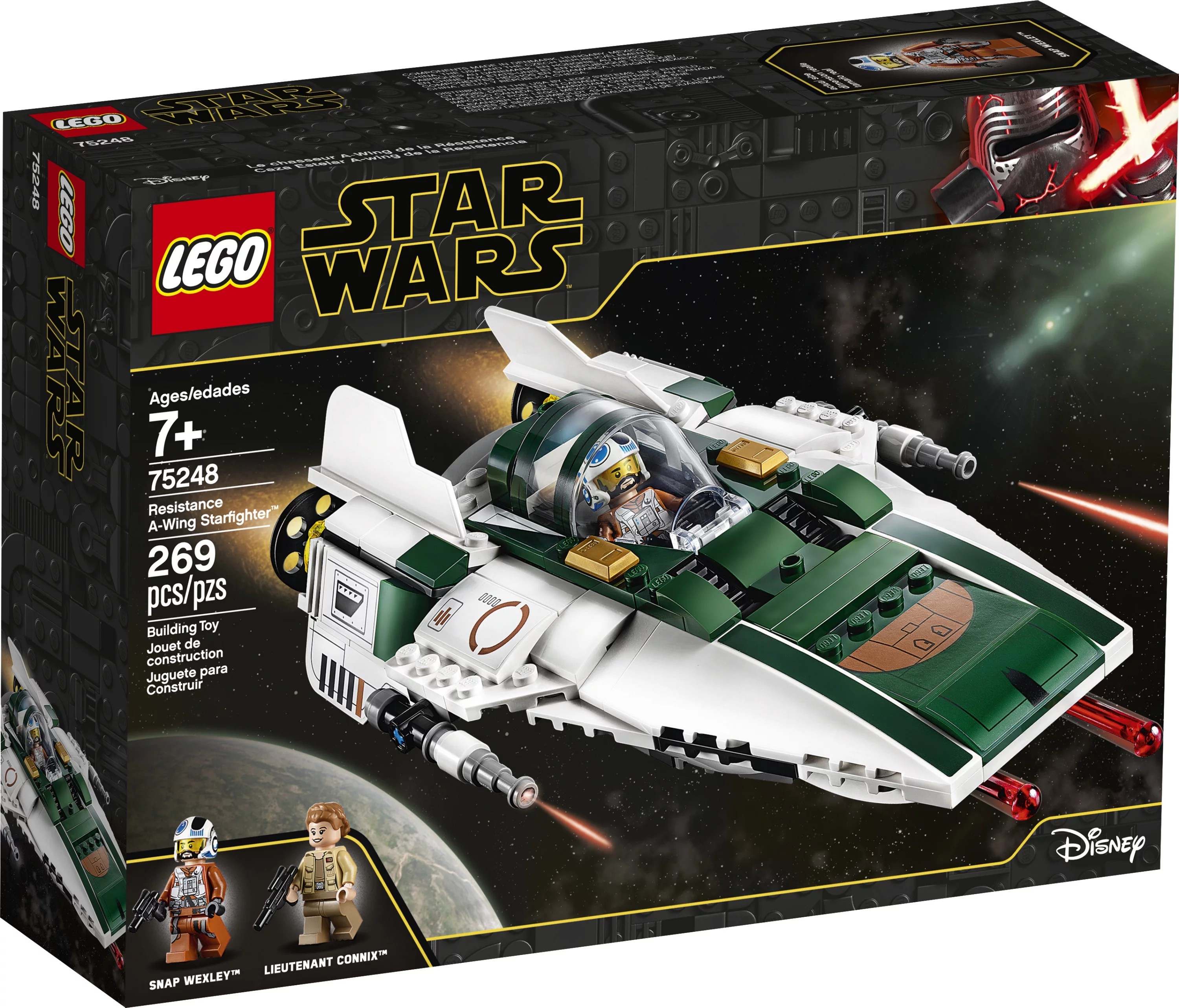 LEGO Star Wars: The Rise of Skywalker Resistance A-Wing Starfighter 75248 Advanced Collectible Starship Model Set (269 Pieces)