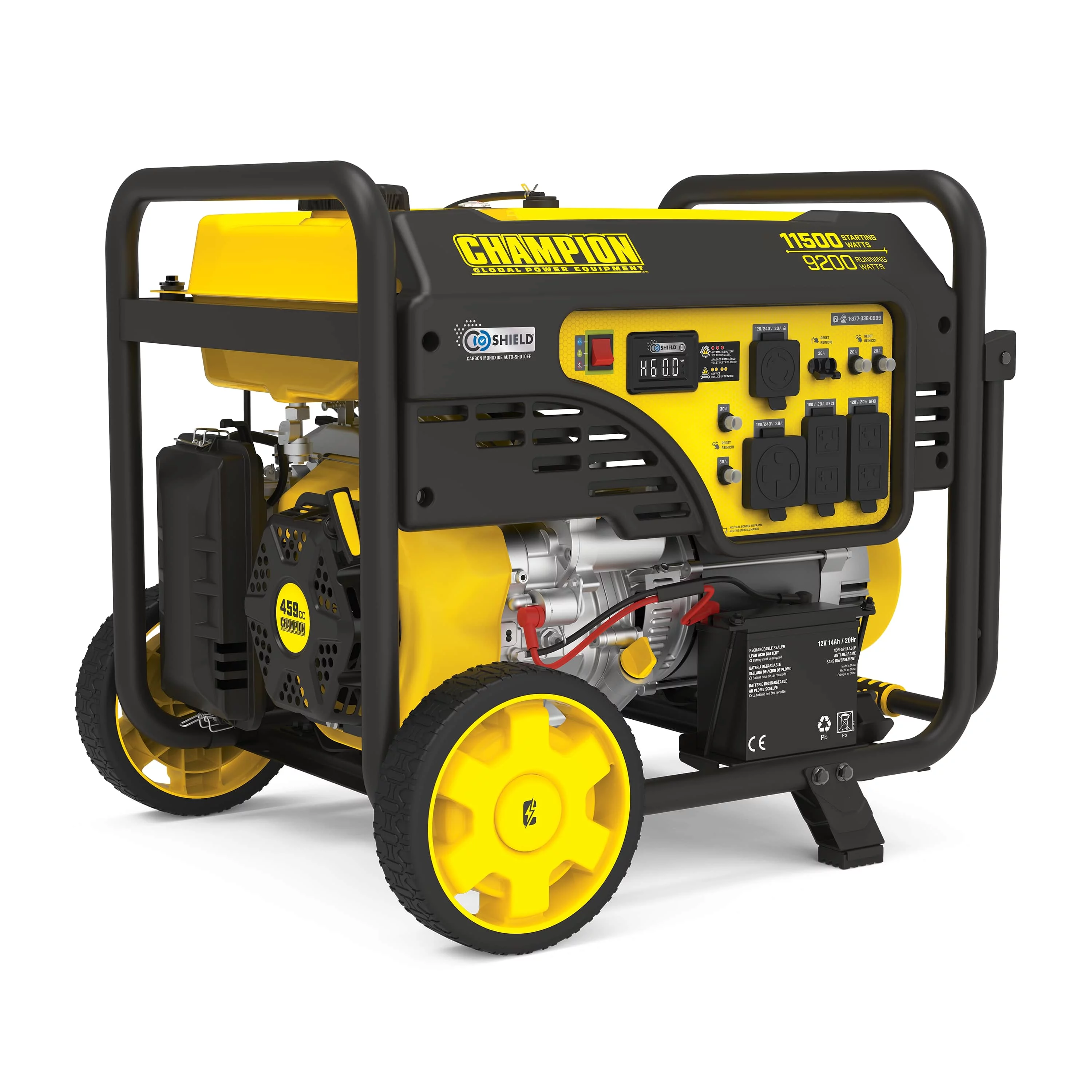 Champion Power Equipment 11,500/9,200-Watt Electric Start Gas Portable Generator with CO Shield