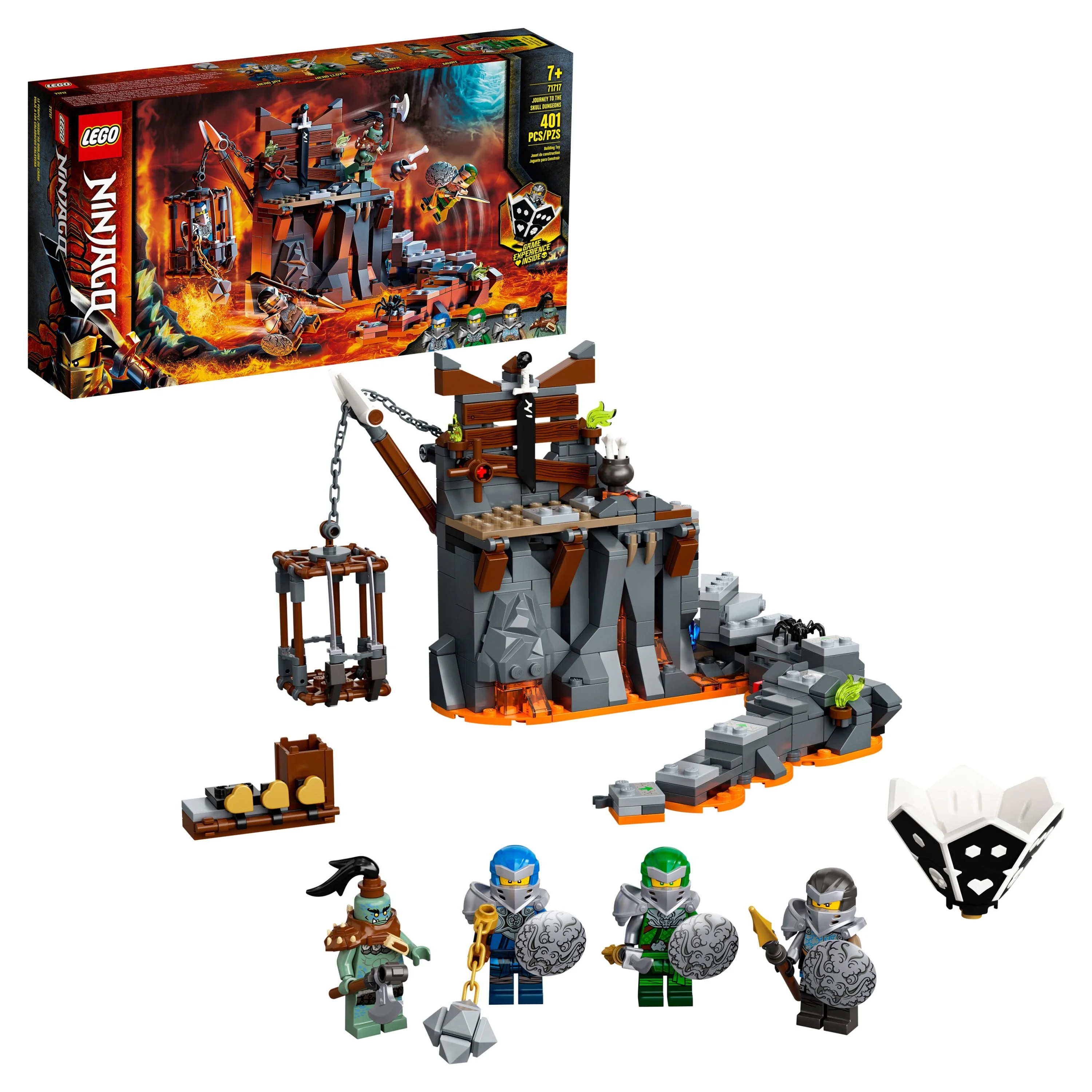 LEGO NINJAGO Journey to the Skull Dungeons 71717 Ninja Building Toy for Kids (401 Pieces)