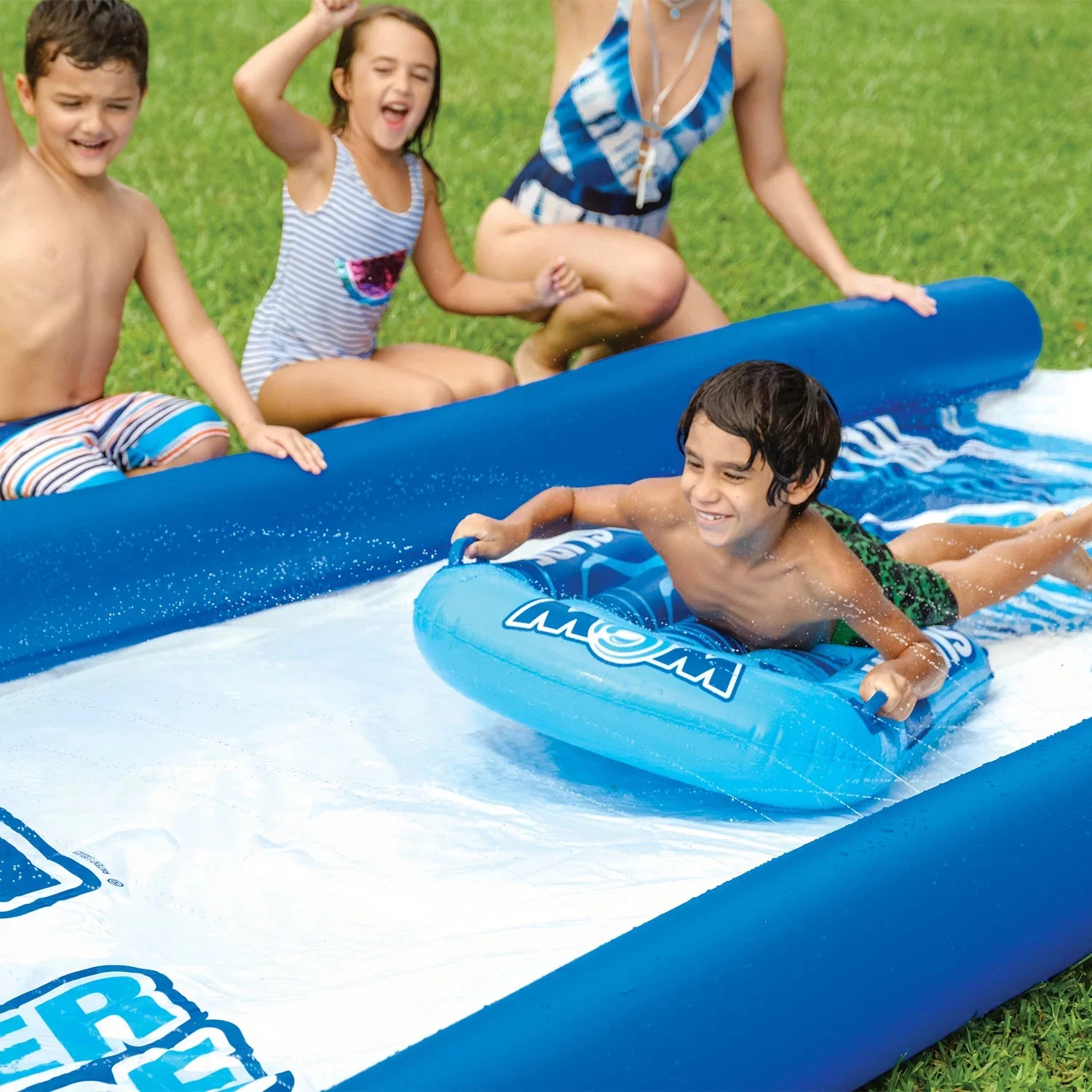 Open Box Wow World of Watersports Super Slide, 25′ x 6′ Water Slide with 2 Sleds