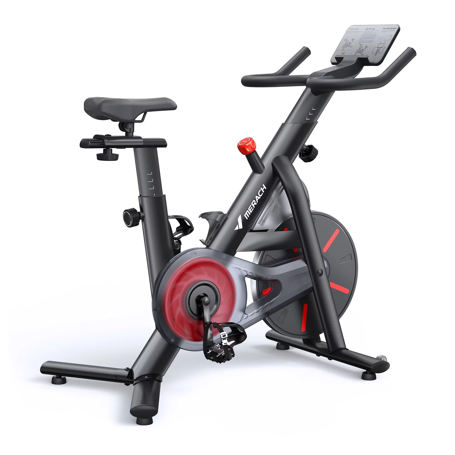 MERACH Stationary Exercise Bikes Indoor Cardio Workout Magnetic Bluetooth Bike for Home Cycling