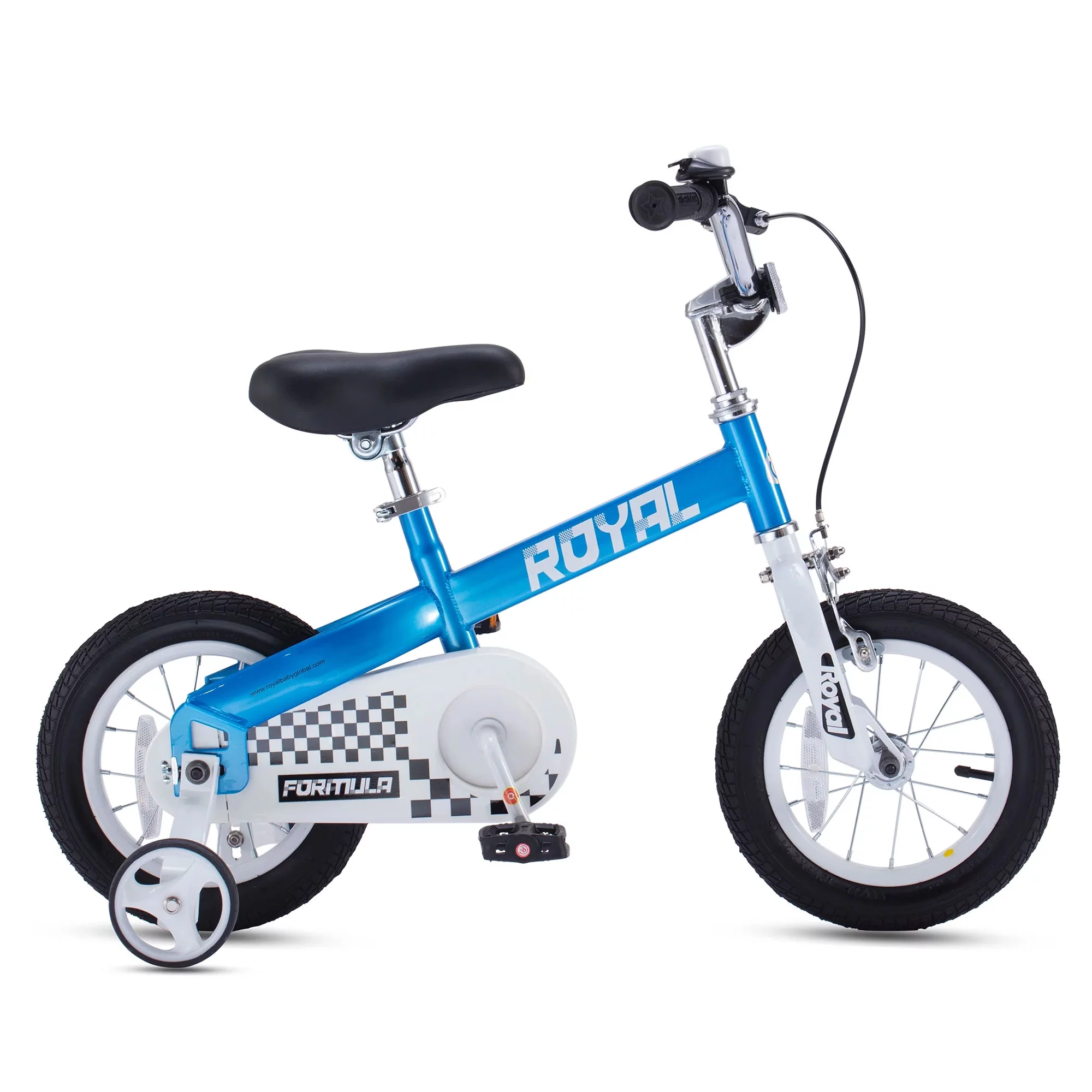 RoyalBaby Formula 12″ Kids Bike with Training Wheels & Coaster Brake, Blue