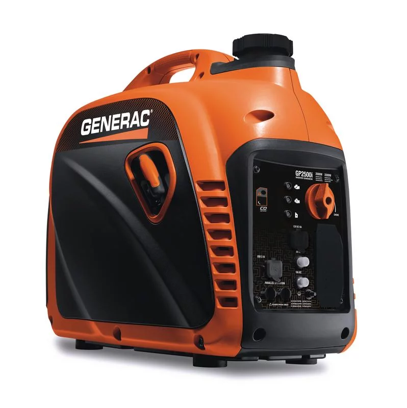 Generac 8251 GP2500i 2500 Watt Gas Powered Portable Inverter Generator with COSense – 50 ST