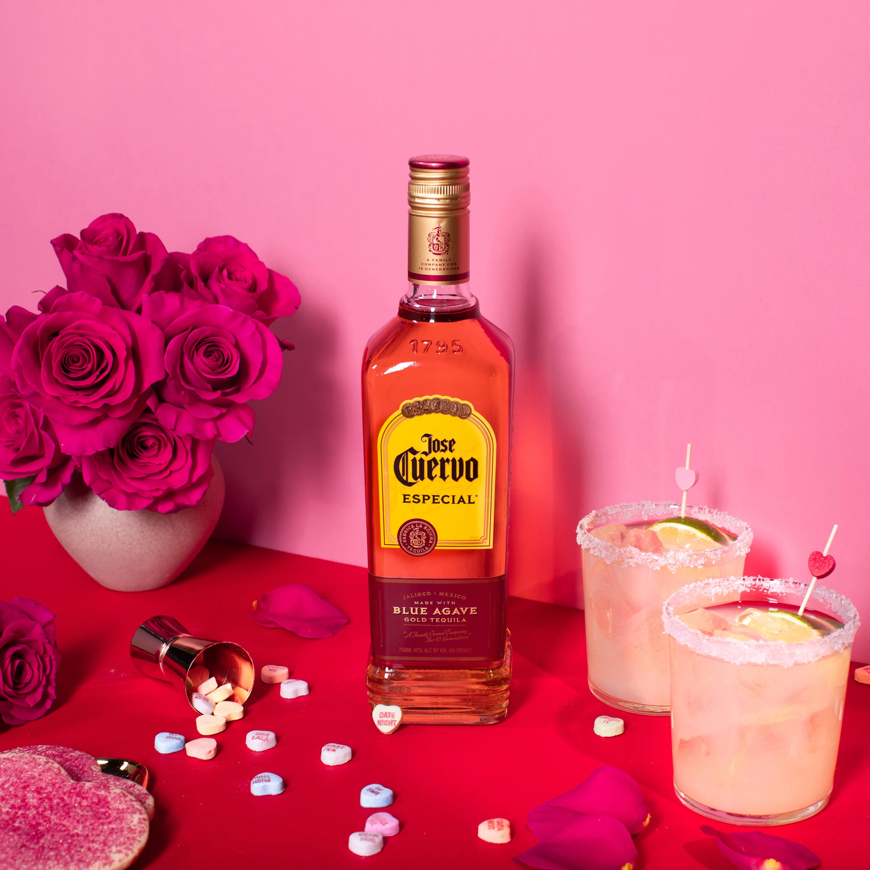 Jose Cuervo Especial Gold Tequila, 40% ABV, 750 ml Glass Bottle