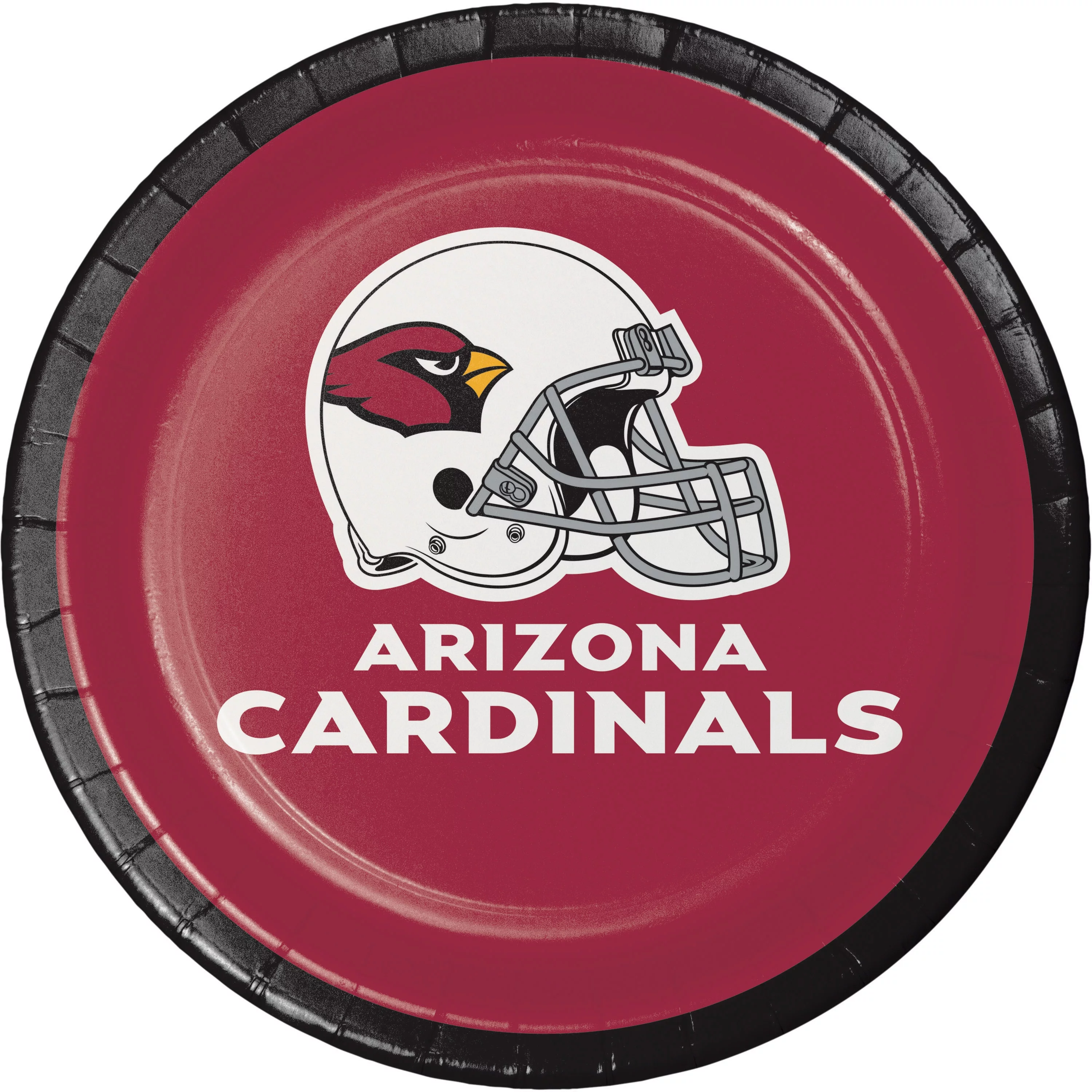 Arizona Cardinals Round Paper Dessert Plates 24 Count for 24 Guests