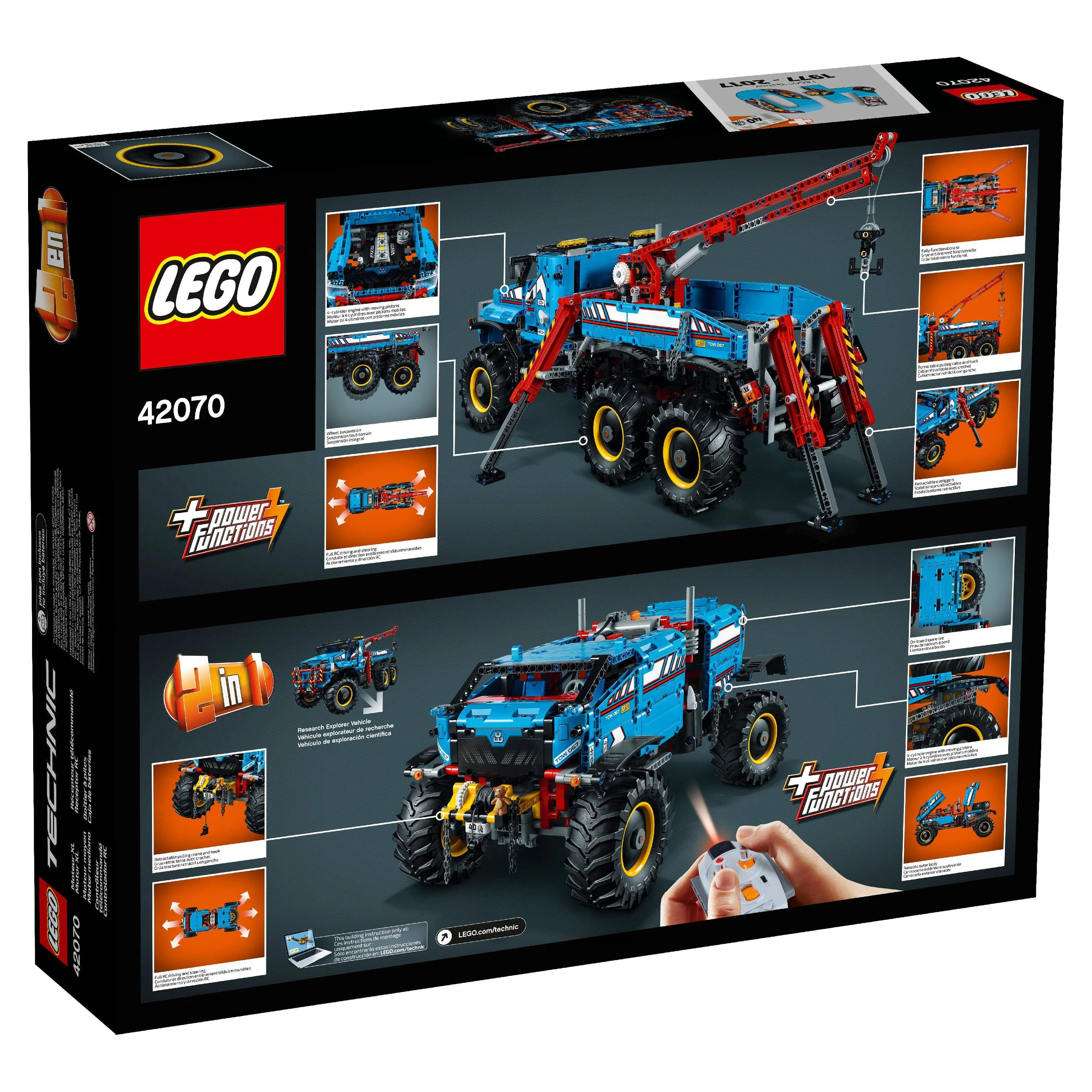 LEGO Technic 6×6 All Terrain Tow Truck 42070