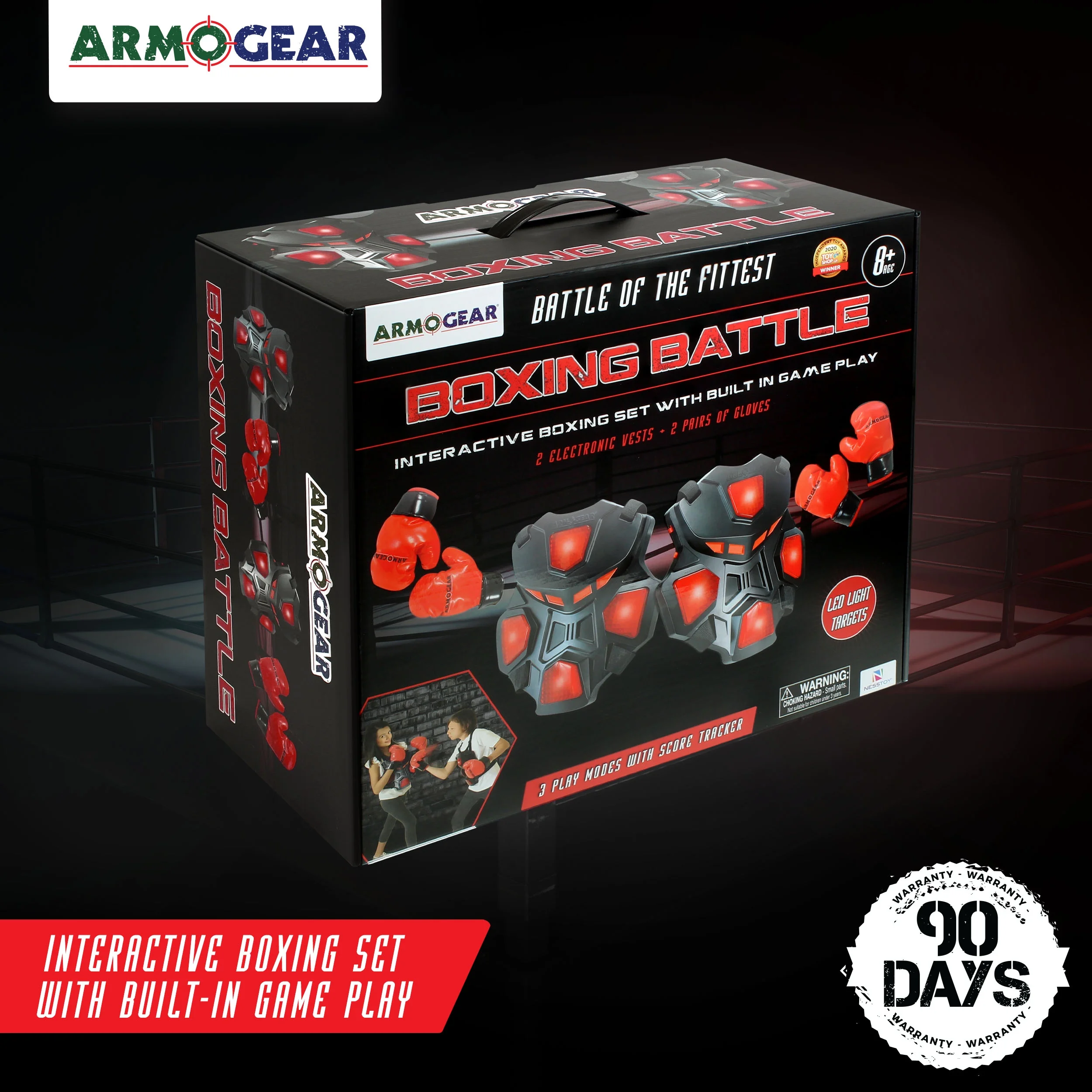 ArmoGear Electronic Boxing Game for Kids and Adults ?C Interactive Boxing Toy with 3 Game-Play Modes