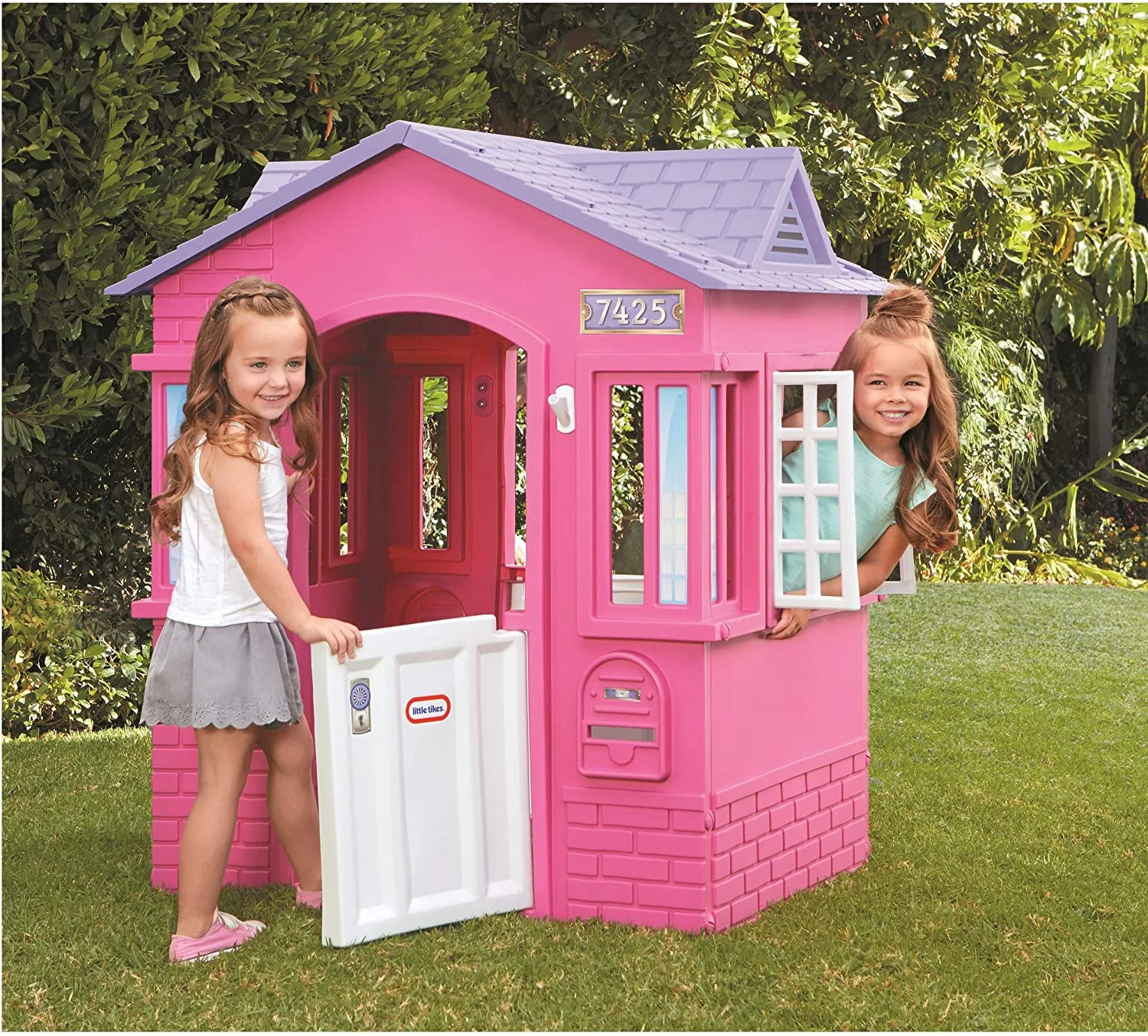 Little Tikes Cape Cottage House, Pink – Pretend Playhouse for Girls Boys Kids 2-8 Years Old