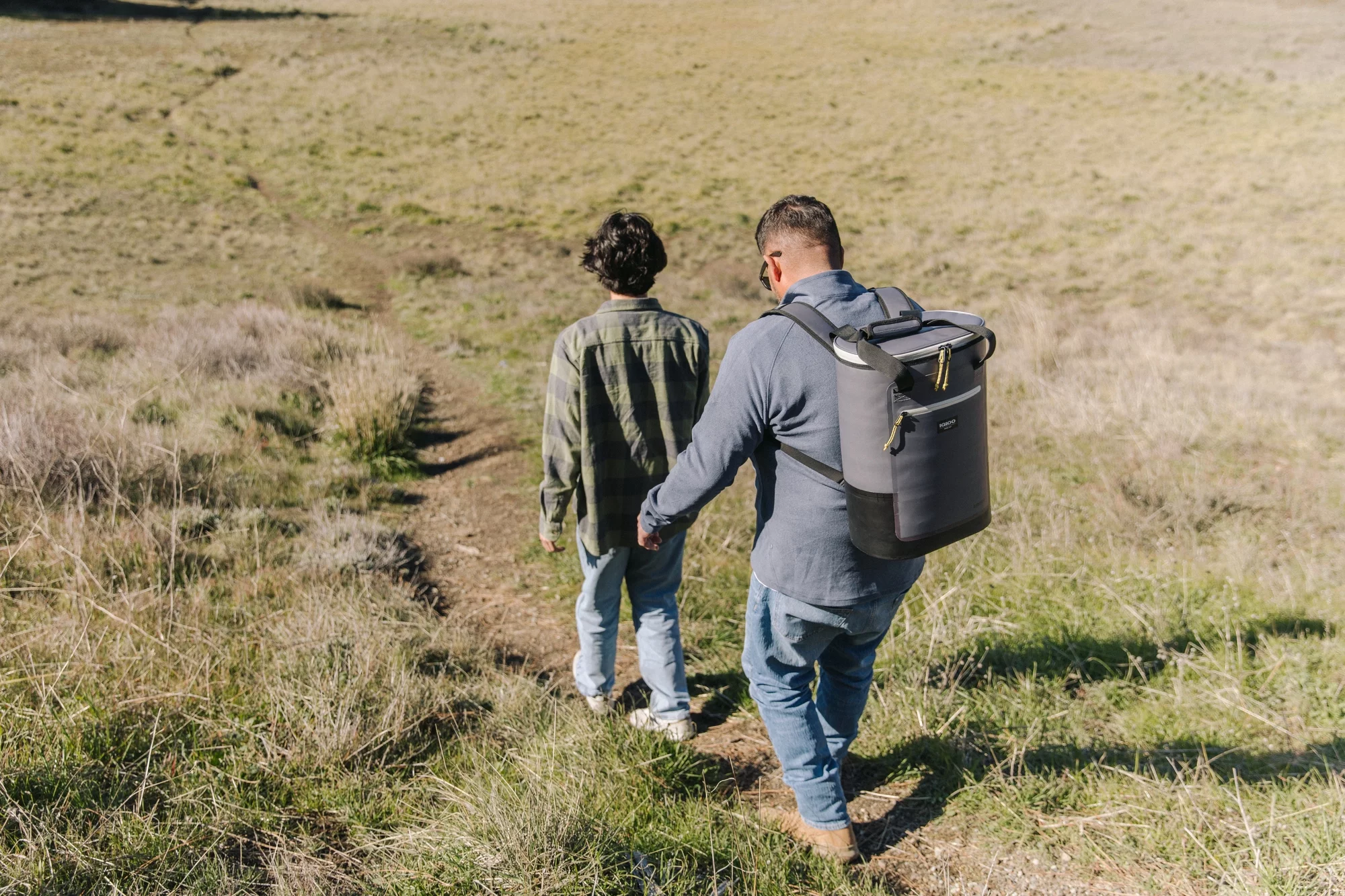 Igloo 28 Cans Overland Halo Backpack Soft Sided Cooler, Gray (17″ x 12.5″ x 17″)