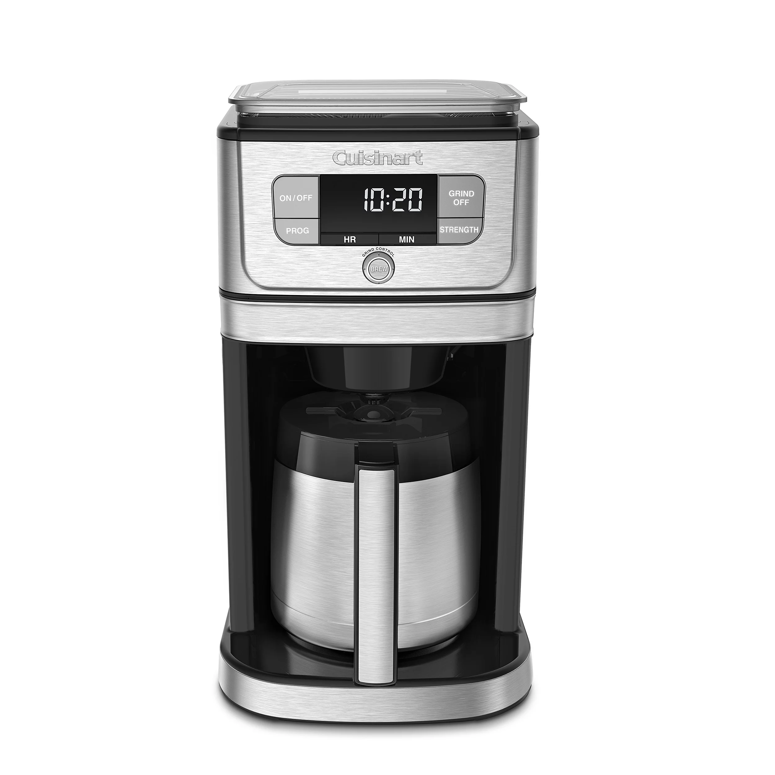 Cuisinart Grind & Brew 10 Cup Burr Coffeemaker, Silver, DGB-850